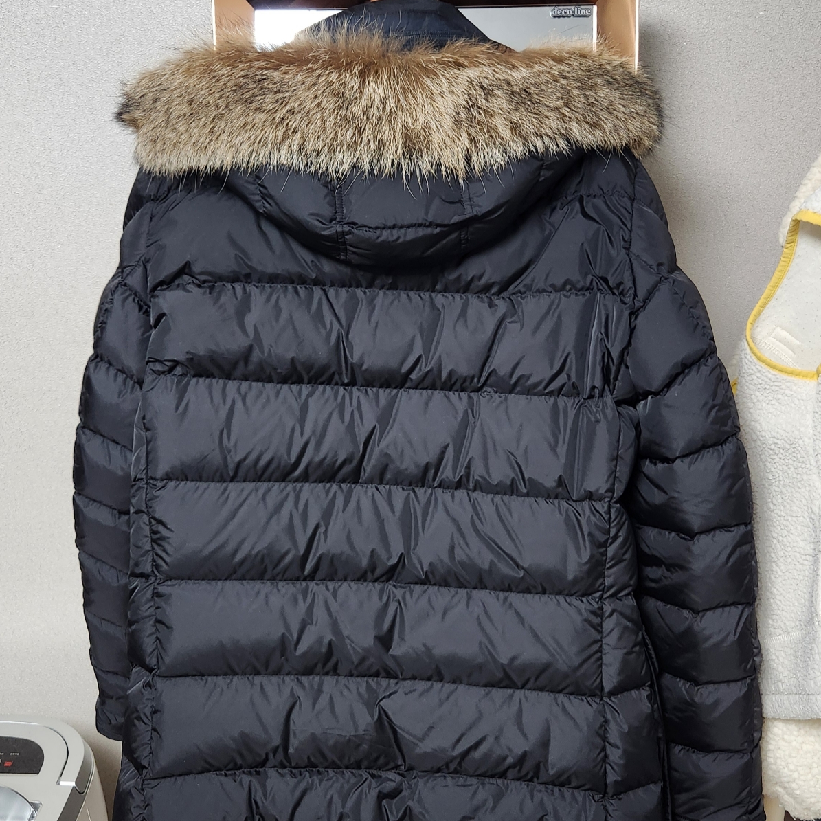 Moncler Cluny Long Down Jacket Black - 23FW 착용 스타일 - 2