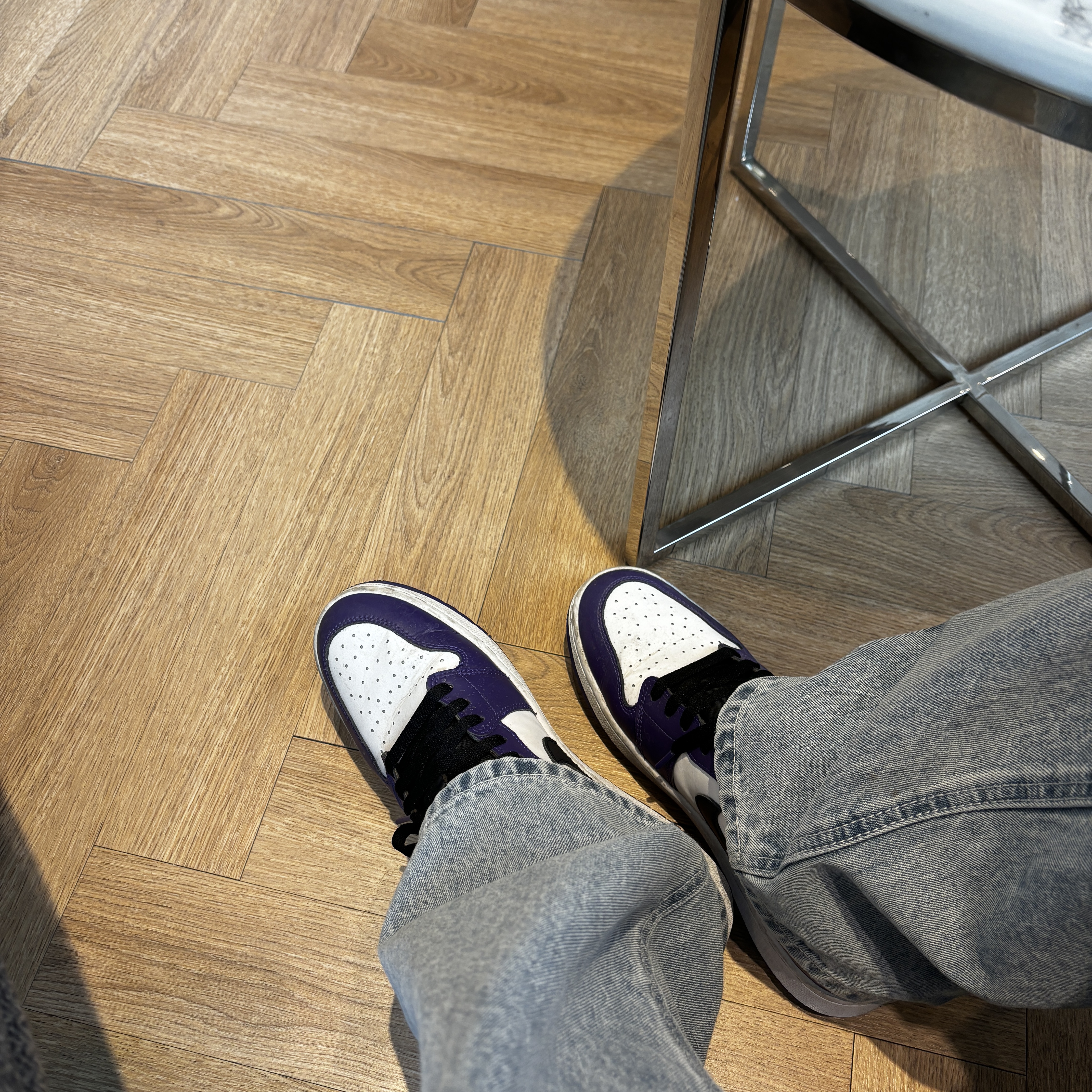 Jordan 1 Low Golf Court Purple 착용 스타일