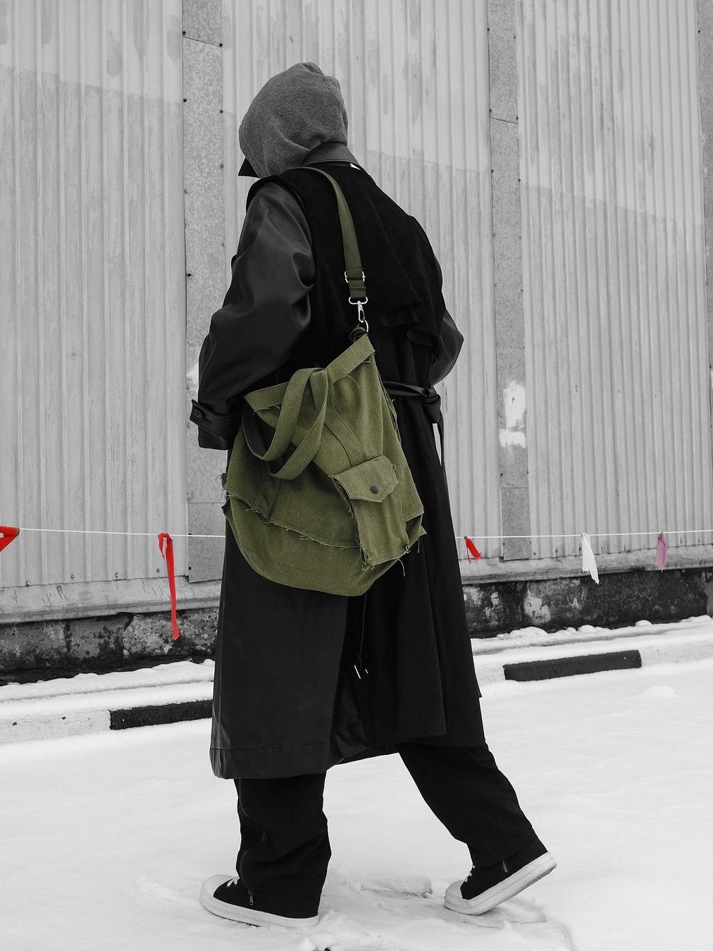 Houston Japan Nylon Rip Vietnam Tiger Jacket Olive Drab 51267OD, Bluemarble Belted Pocket Pants Khaki 착용 스타일 - 6
