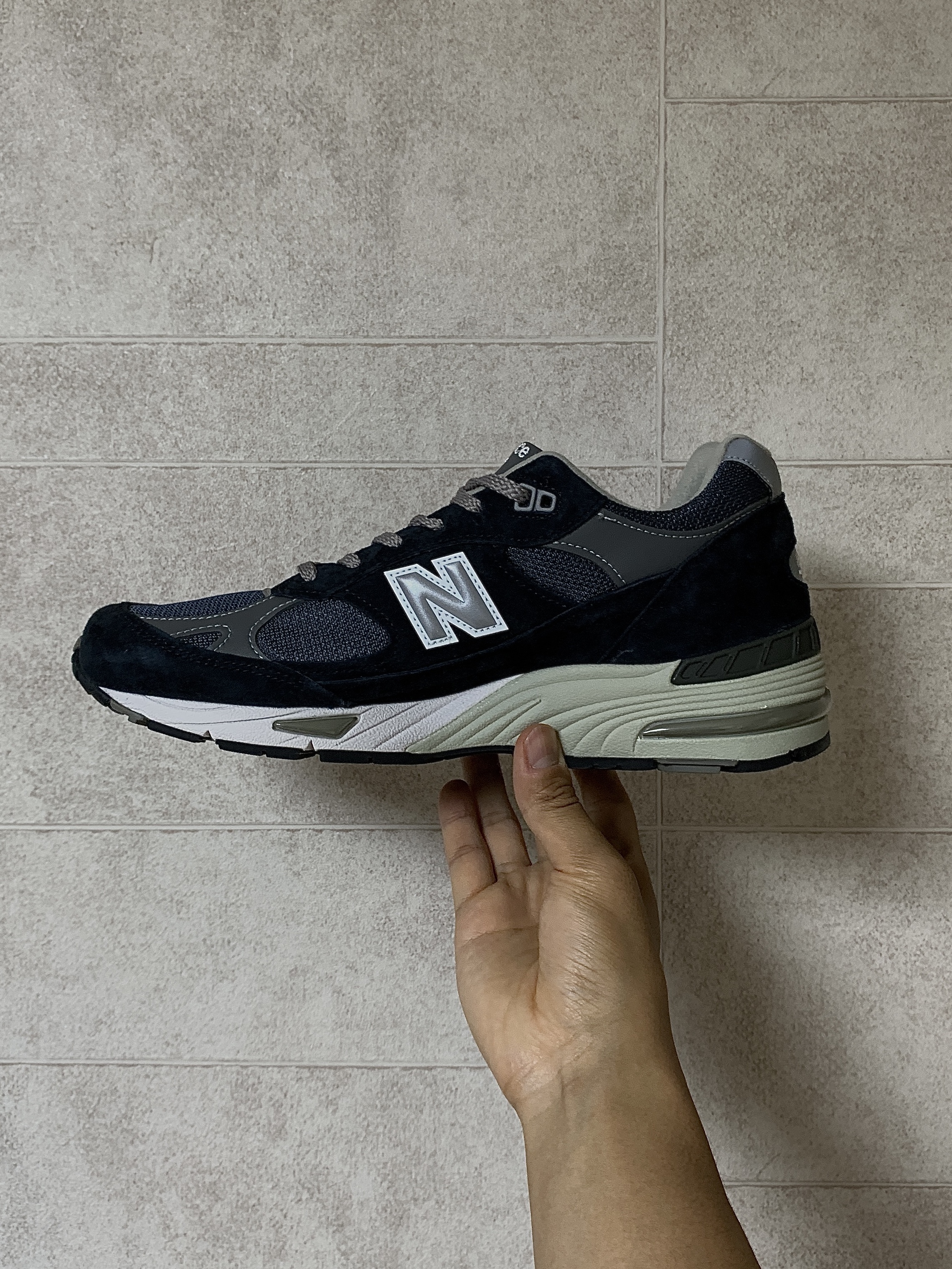 New Balance 991 Made in UK Navy 착용 스타일