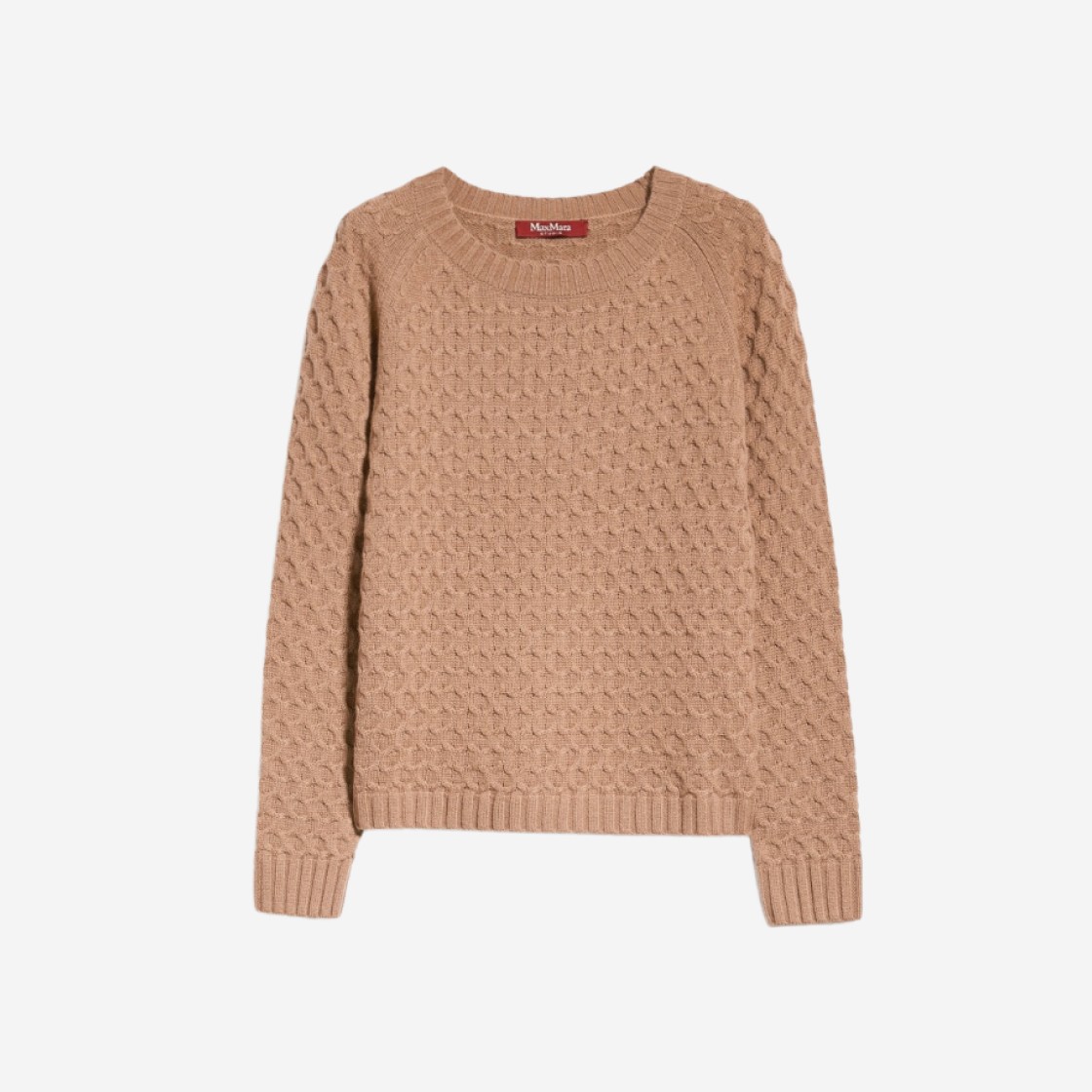 (W) Max Mara Studio Clava Wool and Cashmere Yarn Sweater Camel 상세 이미지 1