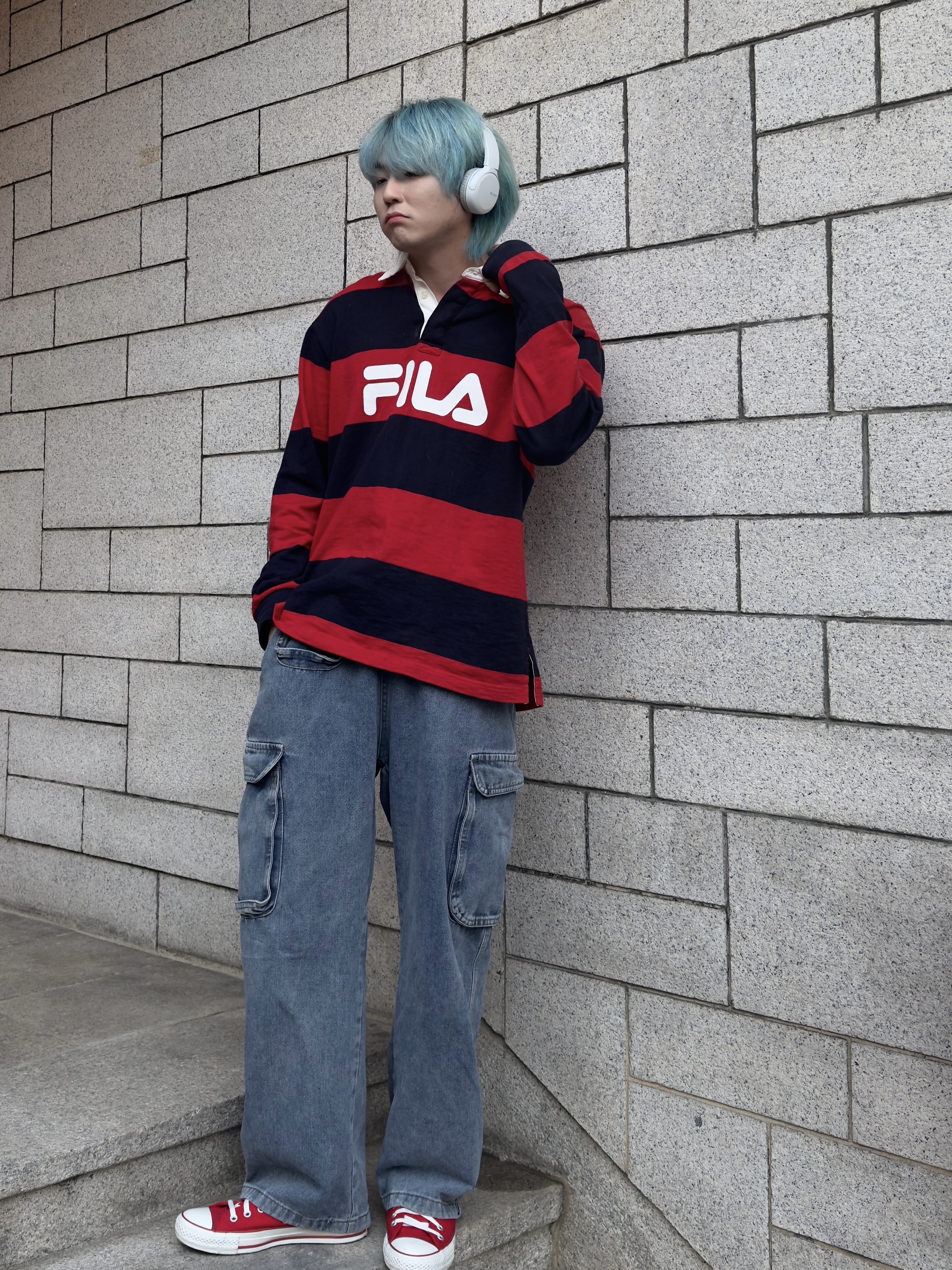 Converse Chuck Taylor All Star US Hi Classic Red 착용 스타일