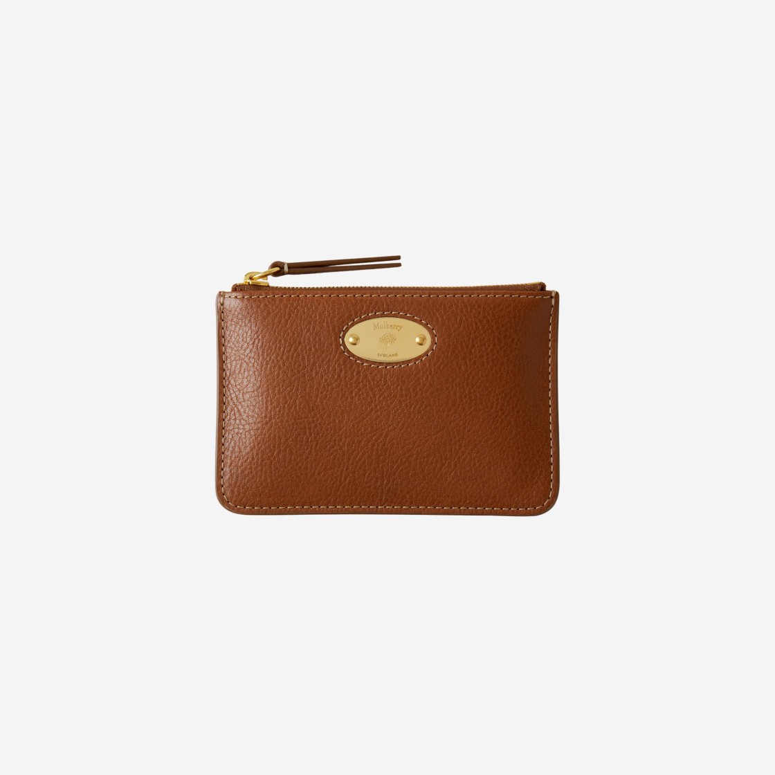 Mulberry Plaque Small Zip Coin Pouch Oak 상세 이미지 1