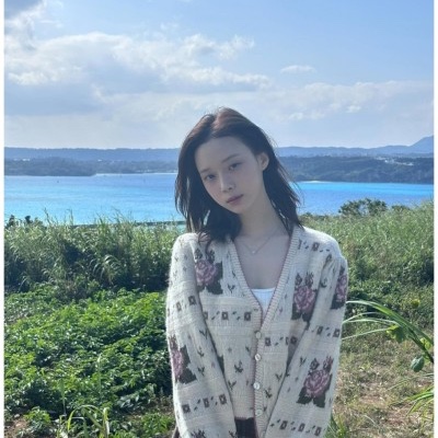(W) 루즈 레오라 가디건 에크루 착용 스타일 - 2