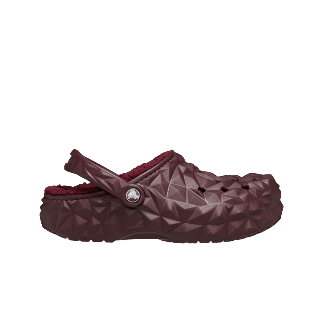 크록스 클래식 라인드 지오메트릭 클로그 다크 체리(Crocs Classic Lined Geometric Clogs Dark Cherry) - 1