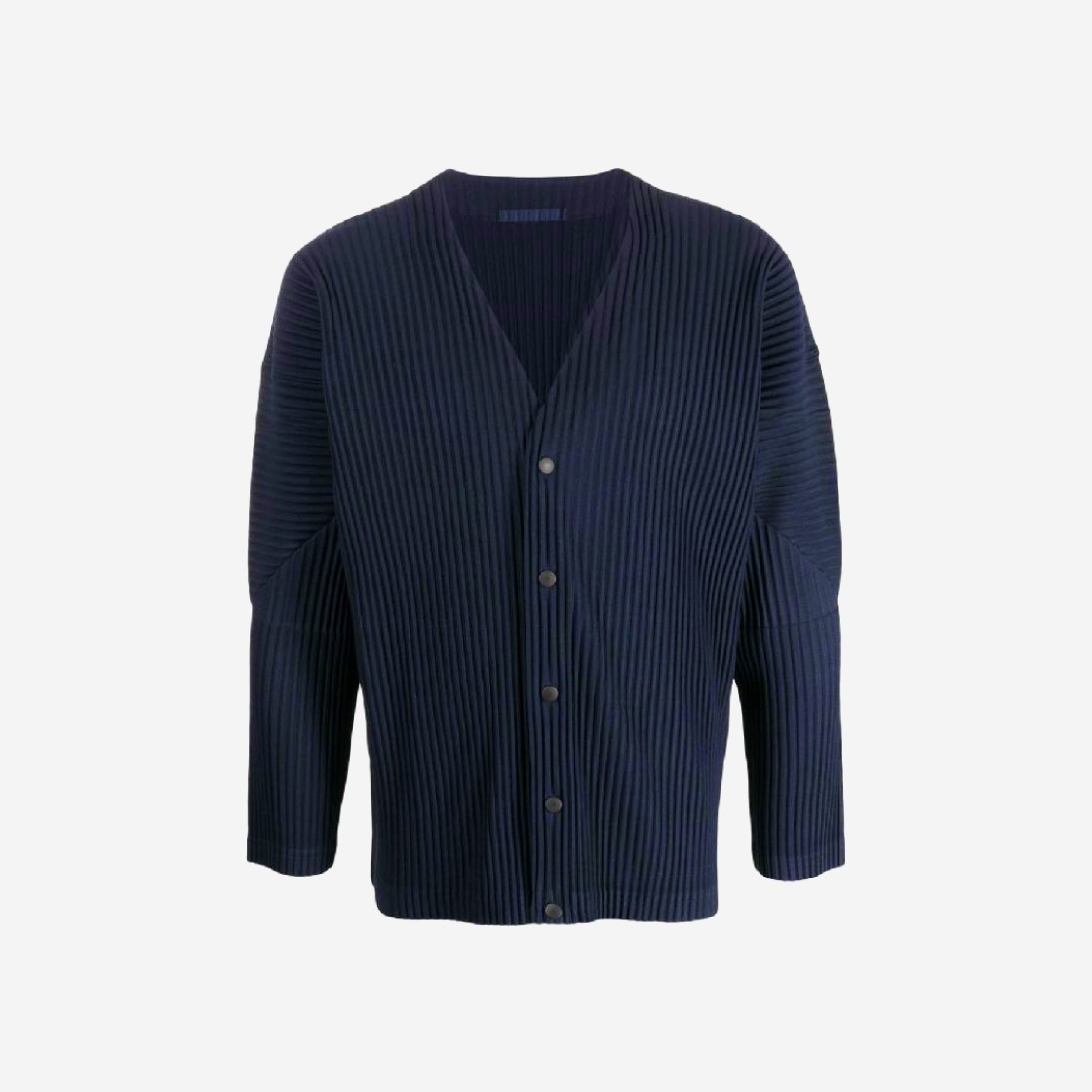 Homme Plisse Issey Miyake Basics Cardigan Navy 상세 이미지 1