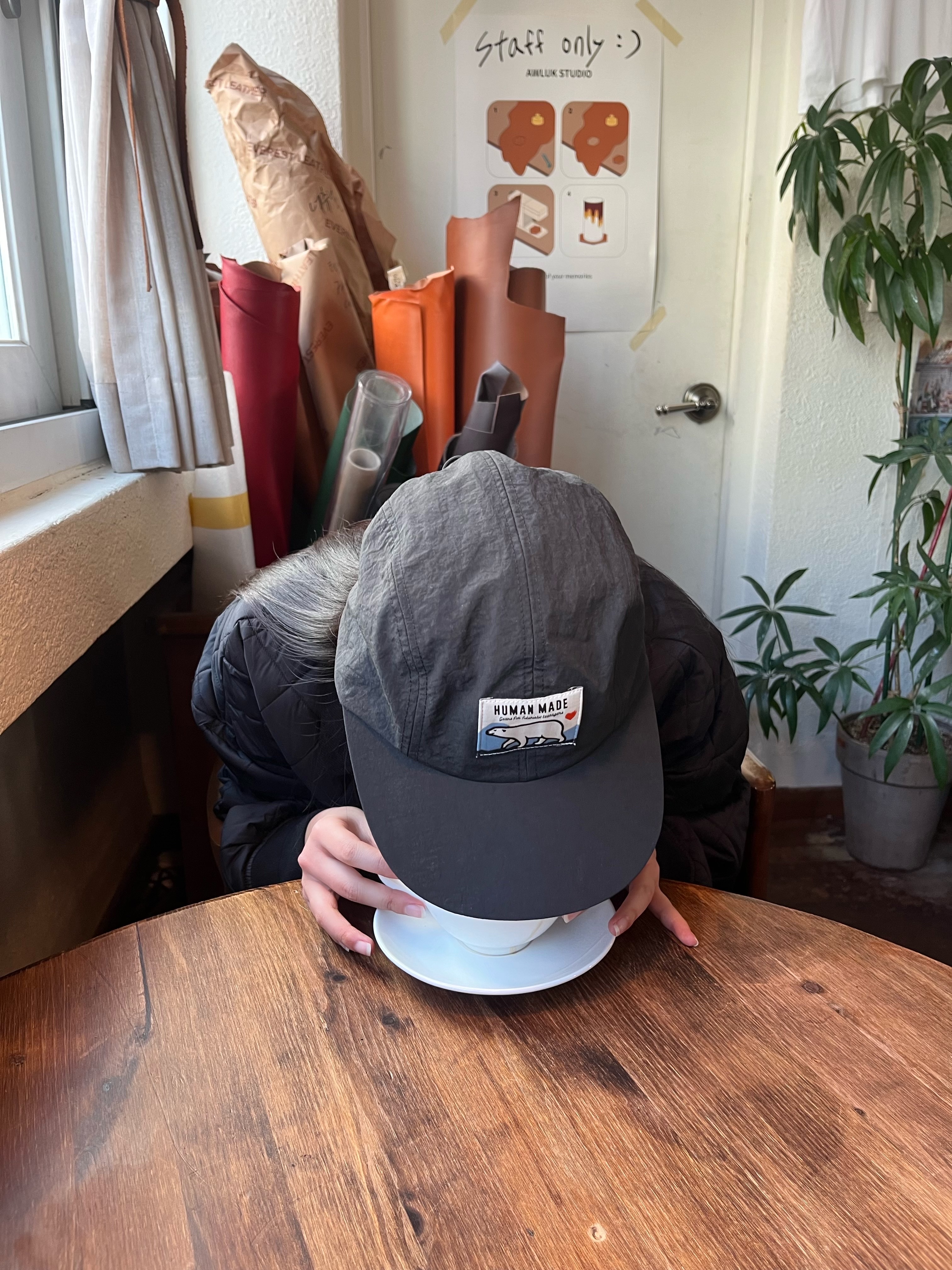 Human Made Camping Cap Black 착용 스타일