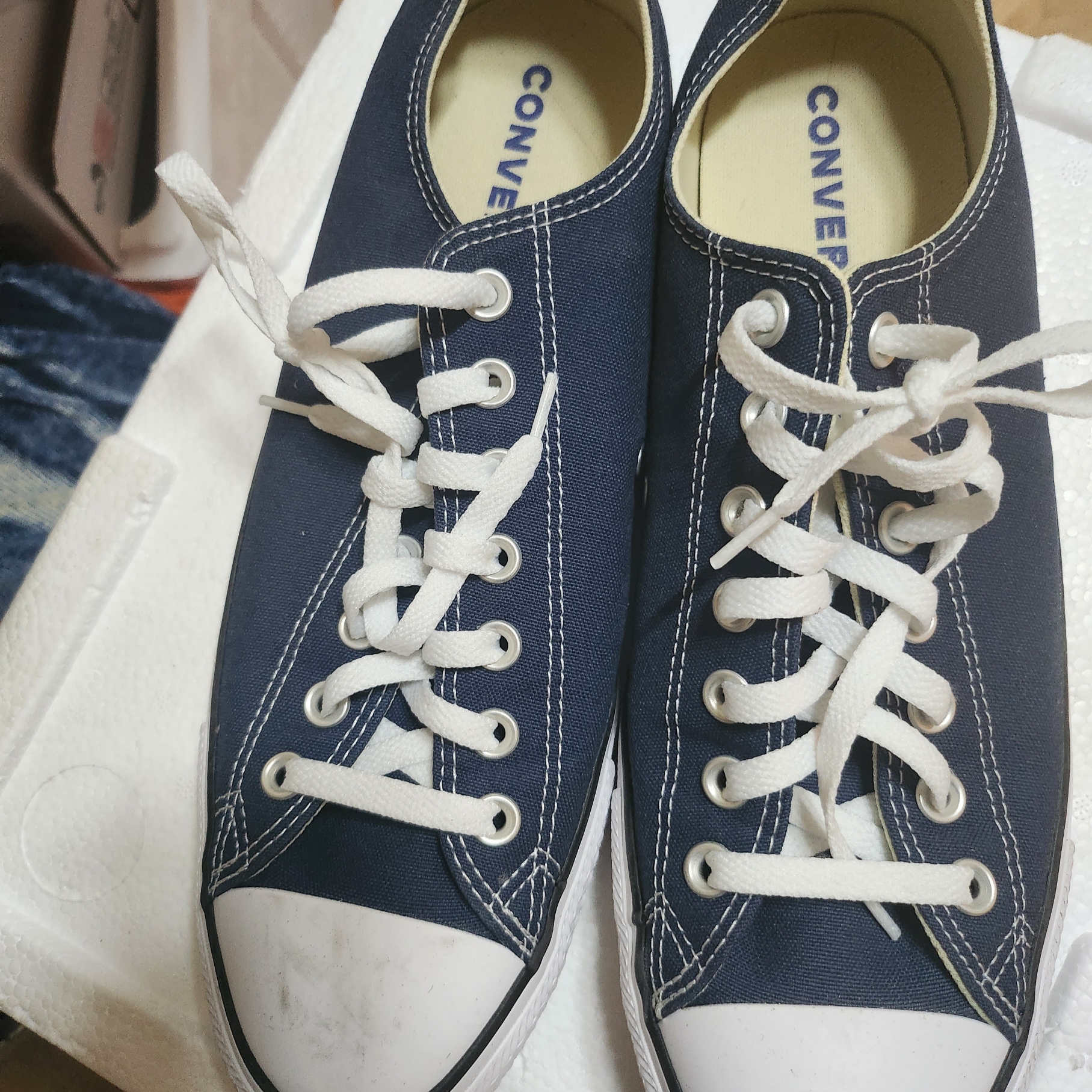Converse Chuck Taylor All Star Classic Ox Navy 착용 스타일