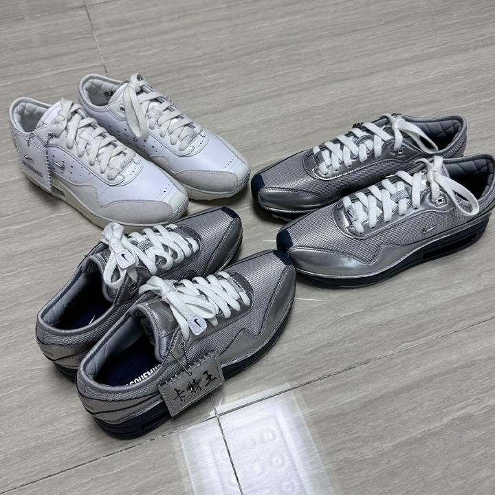 나이키 x 자크뮈스 J 포스 1 로우 LX SP 화이트, 나이키 x 자크뮈스 J 포스 1 로우 LX SP 블랙 착용 스타일 - 3