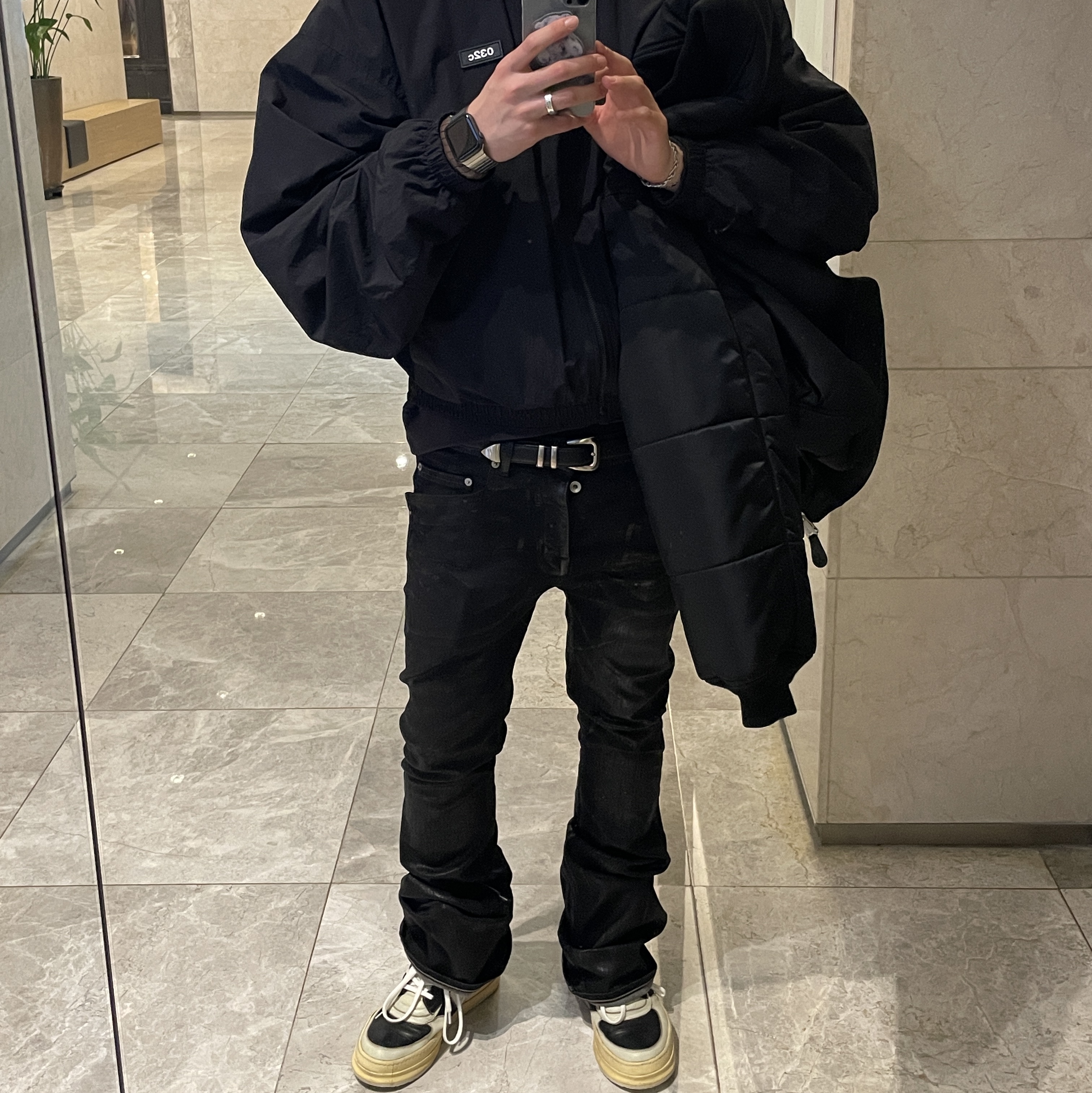 Rick Owens Luxor Vintage Sneakers Black Milk, Rick Owens Lido Vintage Sneakers Black Milk 착용 스타일