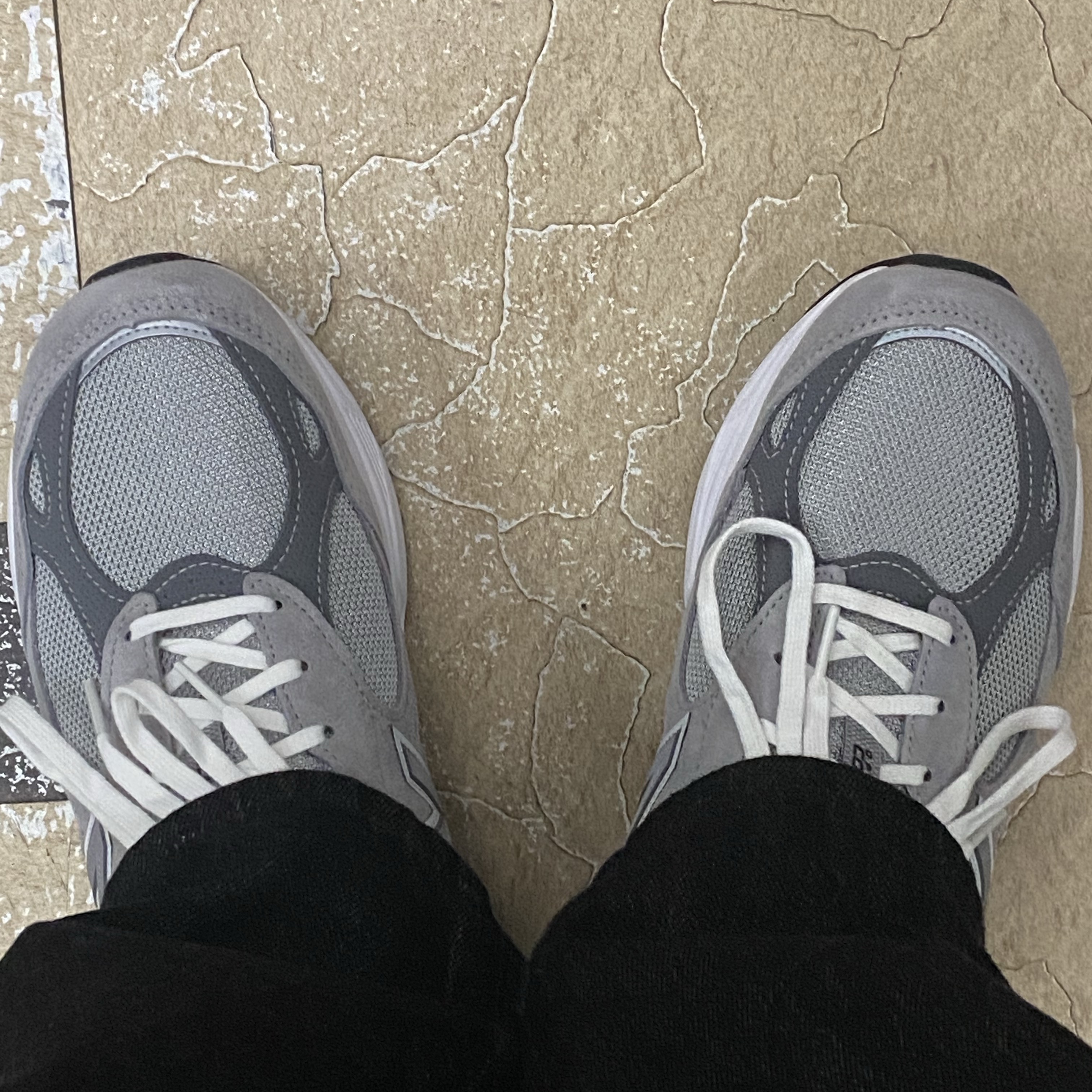 New Balance 990v3 Made in USA Grey - D Standard 착용 스타일