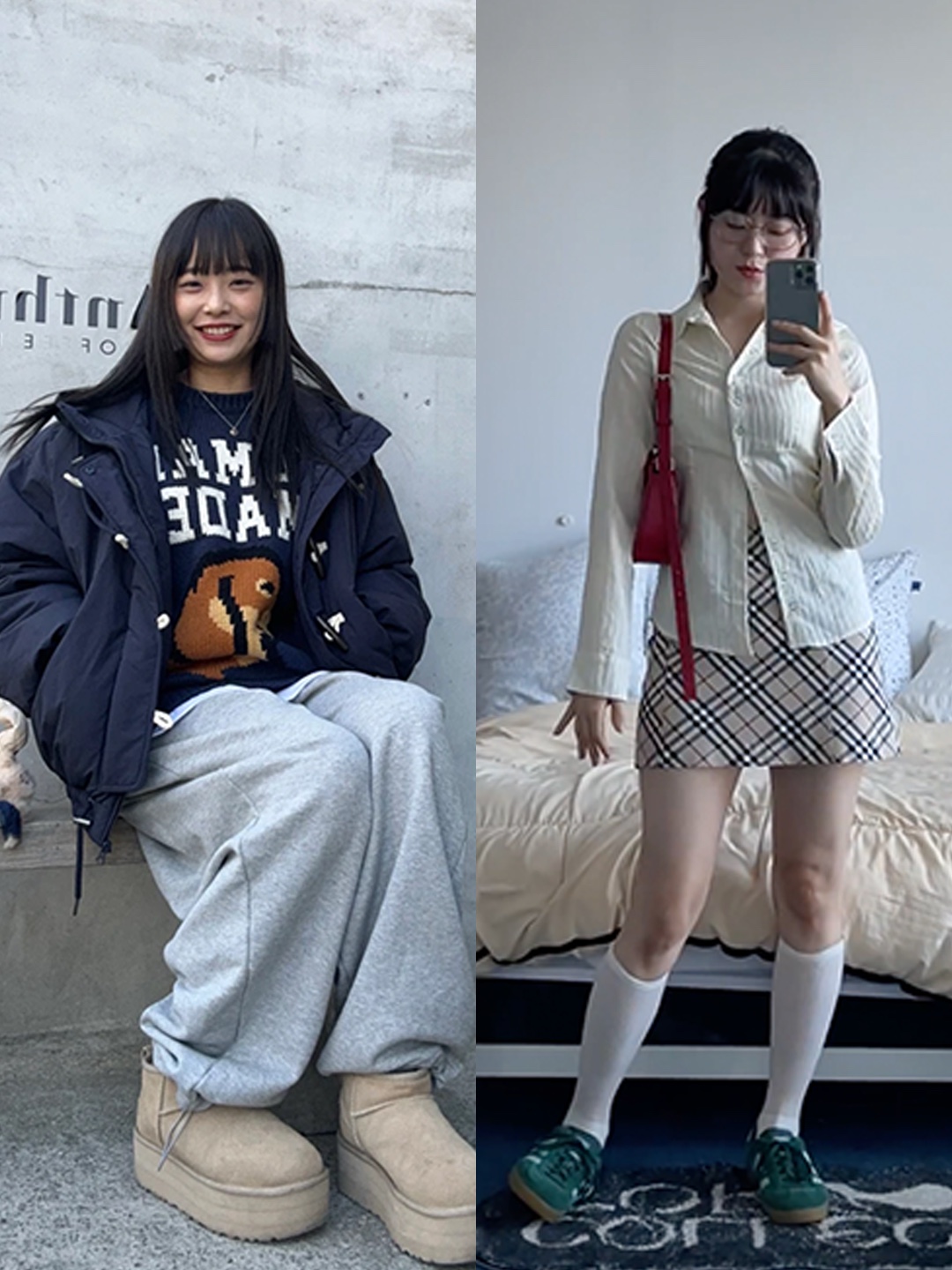 Kapital Katsuragi High Waist Neem Pants Beige, (W) Jordan 1 x Travis Scott Retro Low OG SP Medium Olive 착용 스타일 - 3