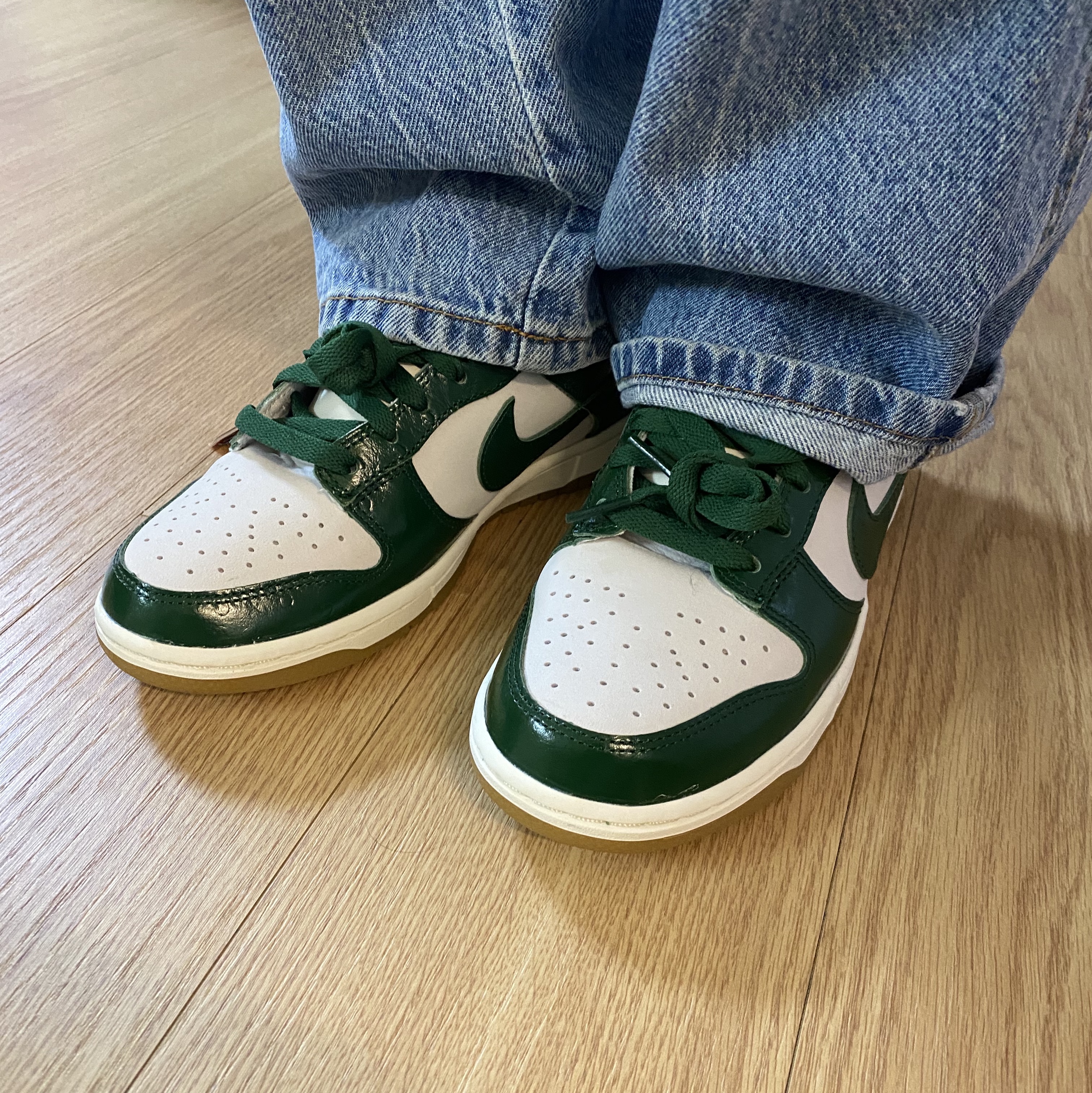 (W) Nike Dunk Low Gorge Green 착용 스타일 - 2