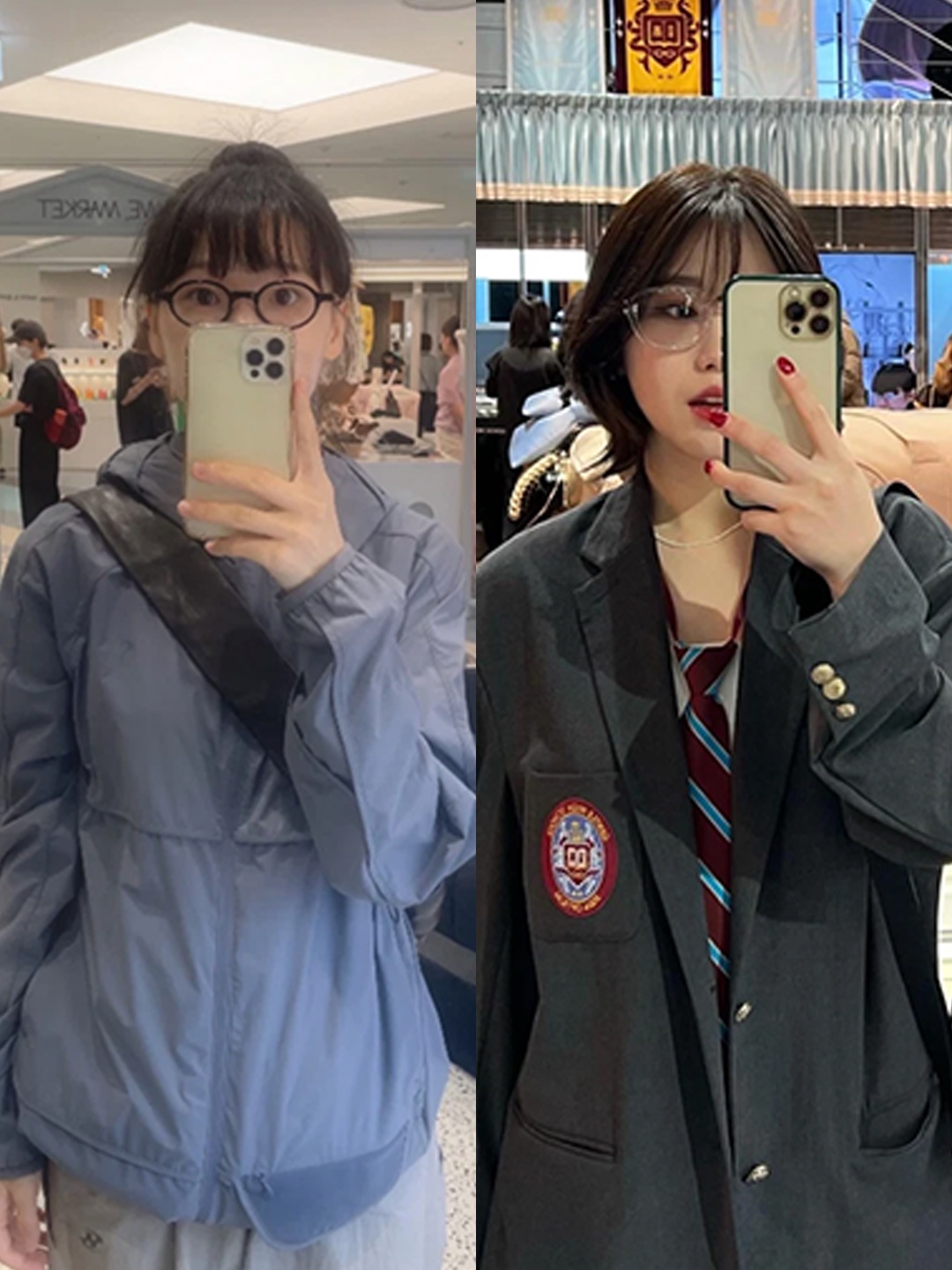 Gentle Monster x Maison Margiela MM012 Clear Black, Gentle Monster x Maison Margiela MM010S Clear Black Gradient 착용 스타일 - 2