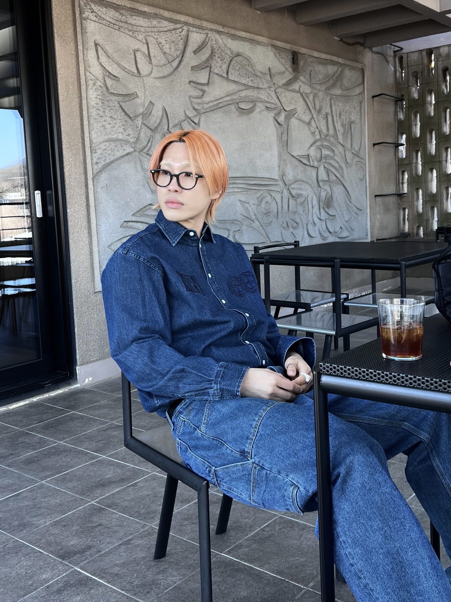 Dr. Martens x Raf Simons Keaton II Steel Toe Black 착용 스타일 - 2
