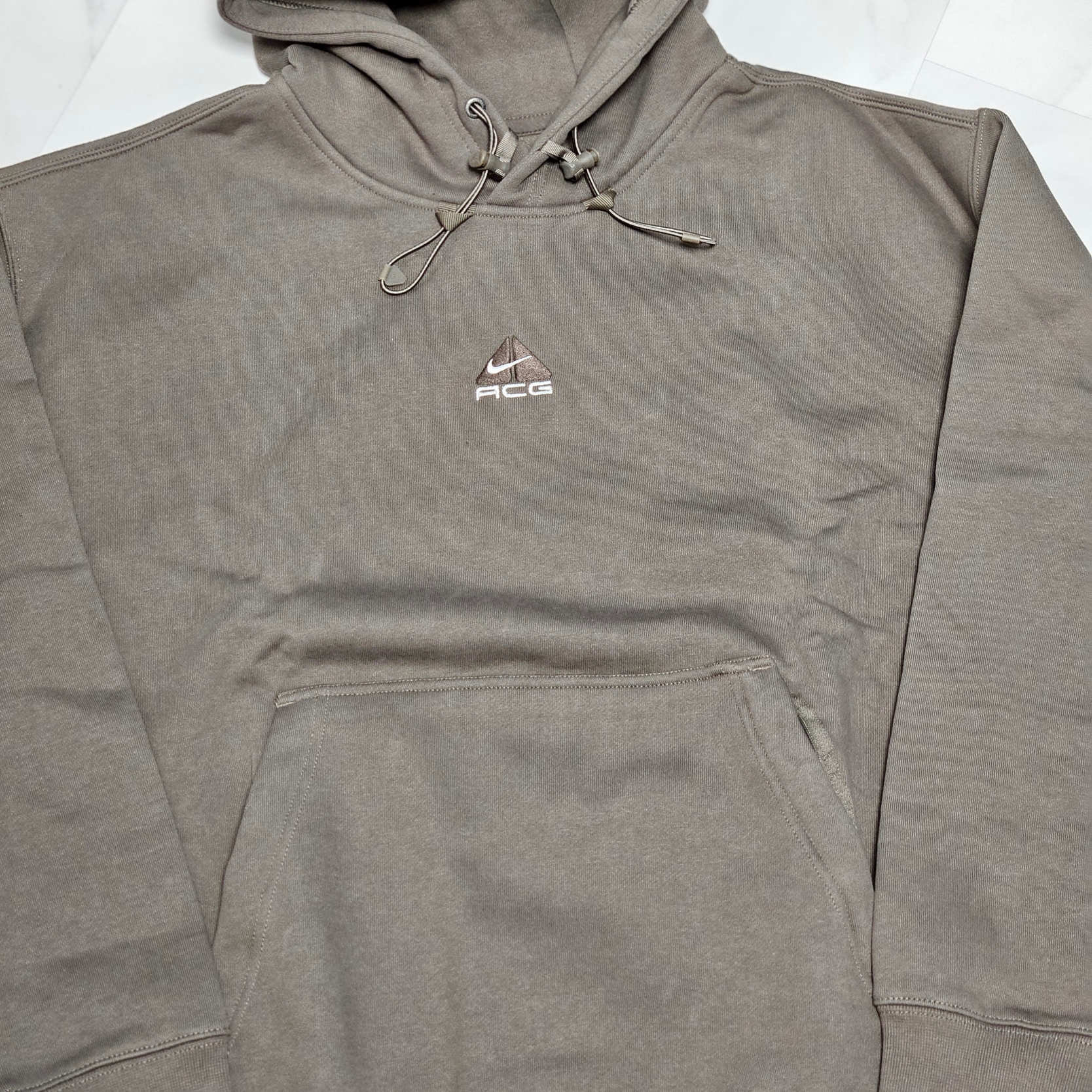 Nike ACG Therma-Fit Pullover Fleece Hoodie Olive Grey - Asia 착용 스타일 - 2