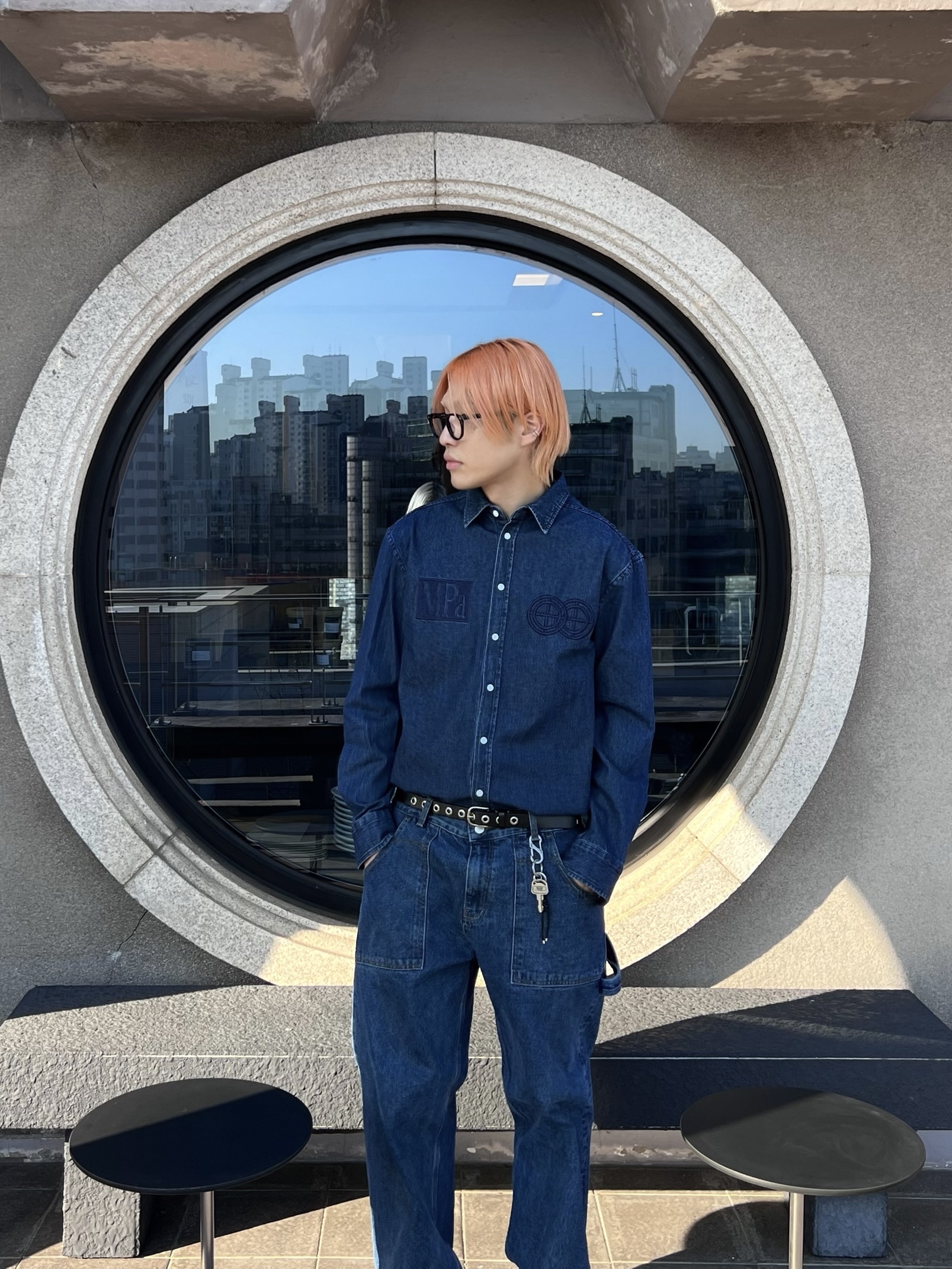Dr. Martens x Raf Simons Keaton II Steel Toe Black 착용 스타일 - 4