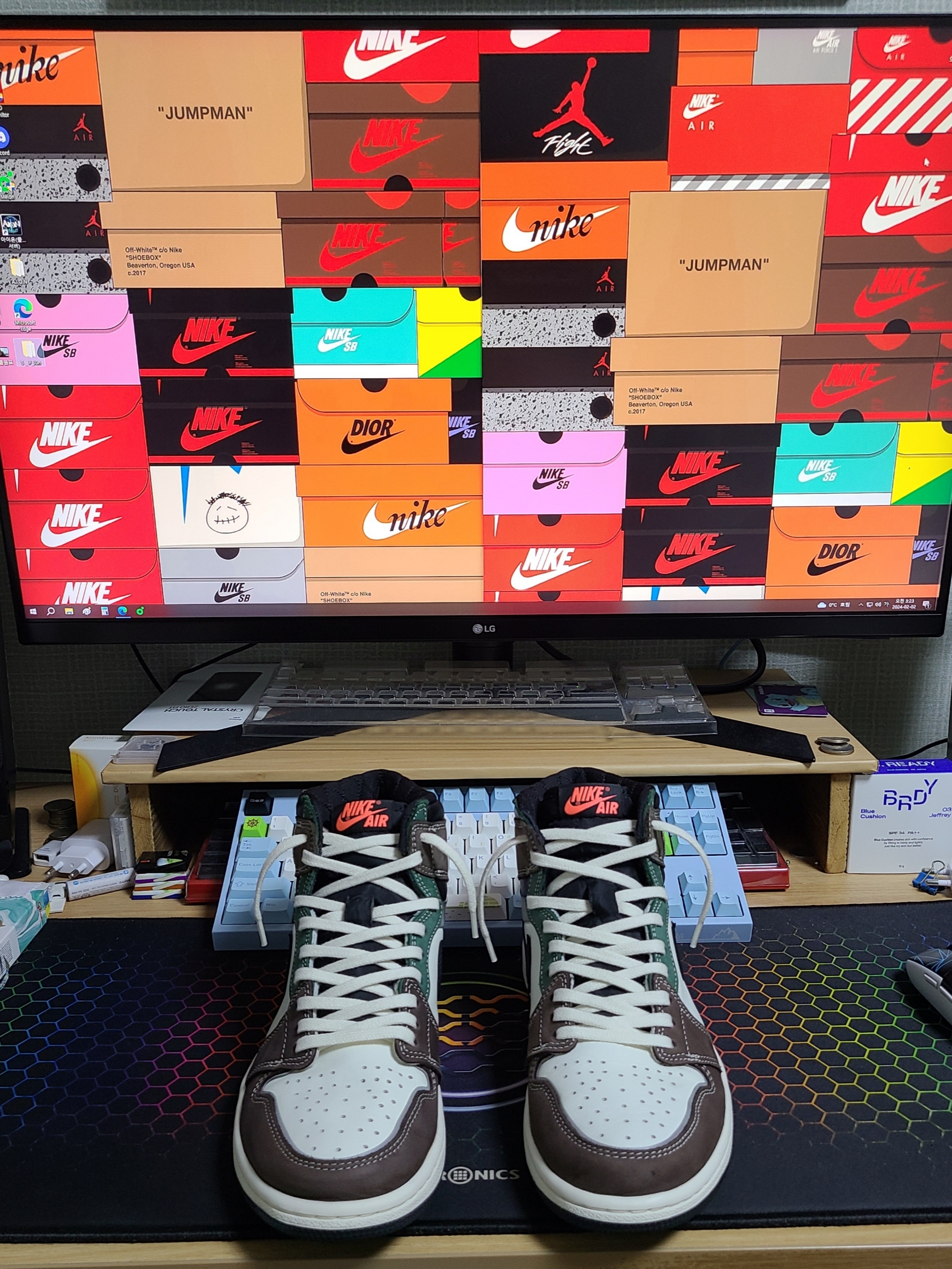Jordan 1 Retro High OG Craft 착용 스타일 - 4