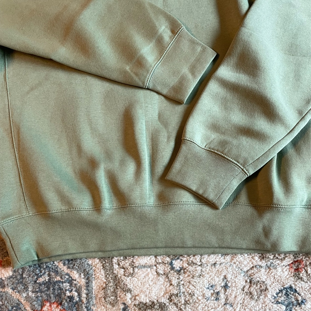 Nike NSW Club Fleece Crew Sweatshirt Oil Green - Asia 착용 스타일 - 3