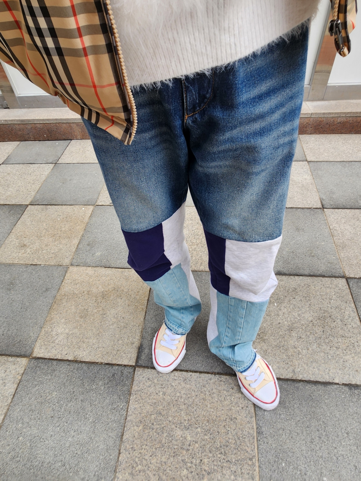 Maison Mihara Yasuhiro Peterson OG Sole Canvas Low-top Sneakers Natural 착용 스타일 - 1