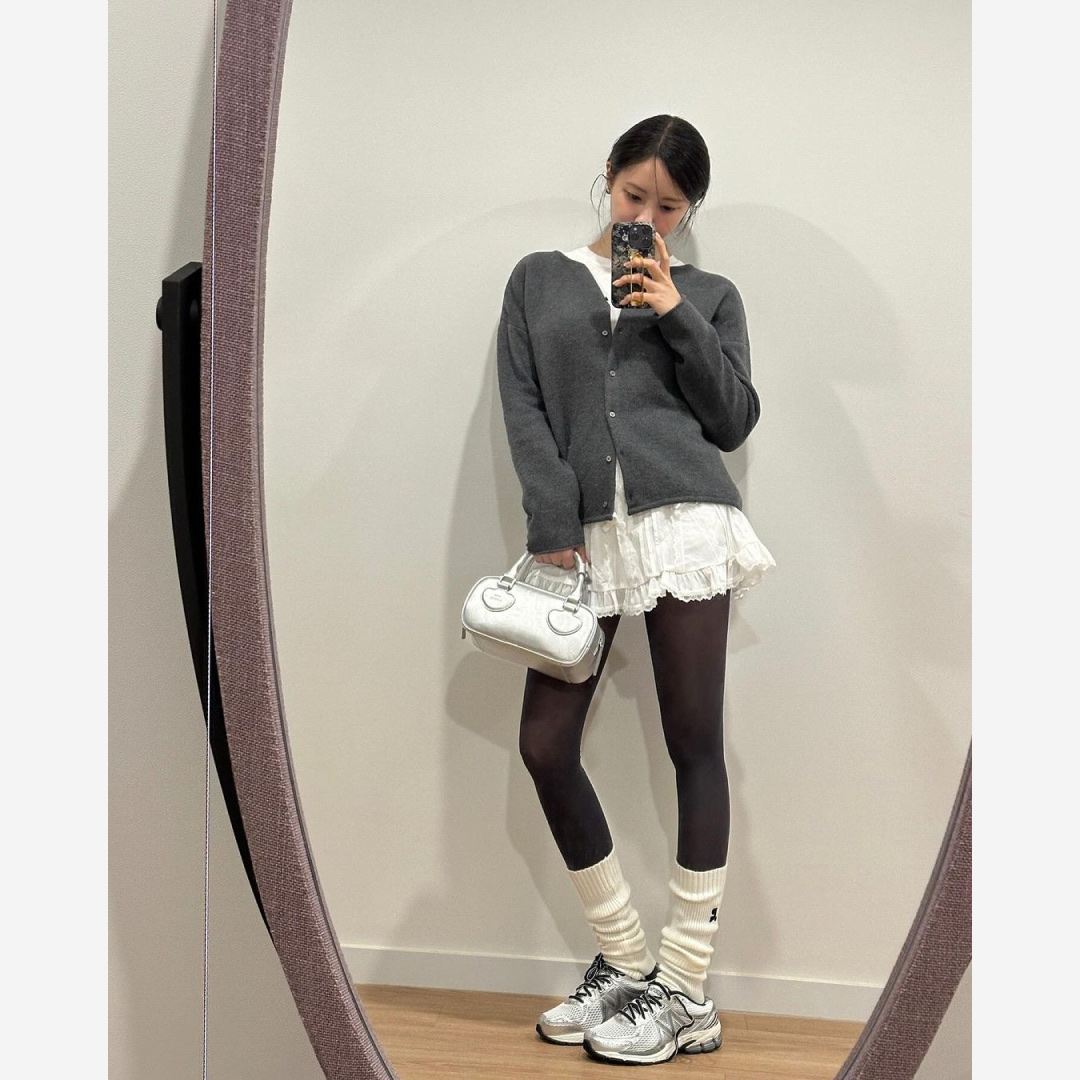 New Balance 860v2 Optic White 착용 스타일 - 2