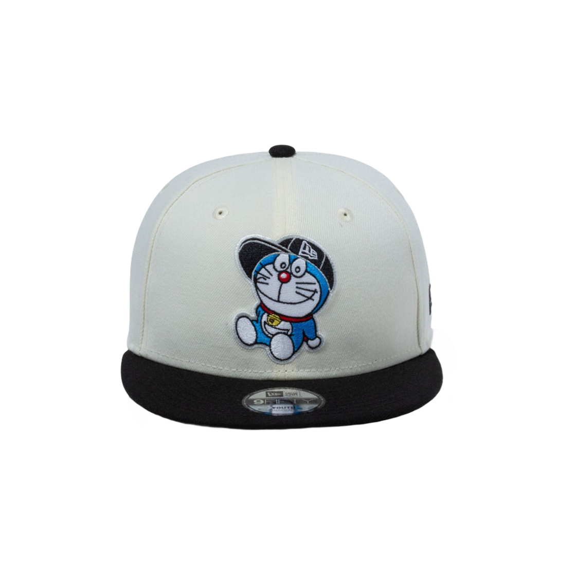 New Era x Doraemon Youth 9Fifty Cap Doraemon Cap Chrome White Black 상세 이미지 1