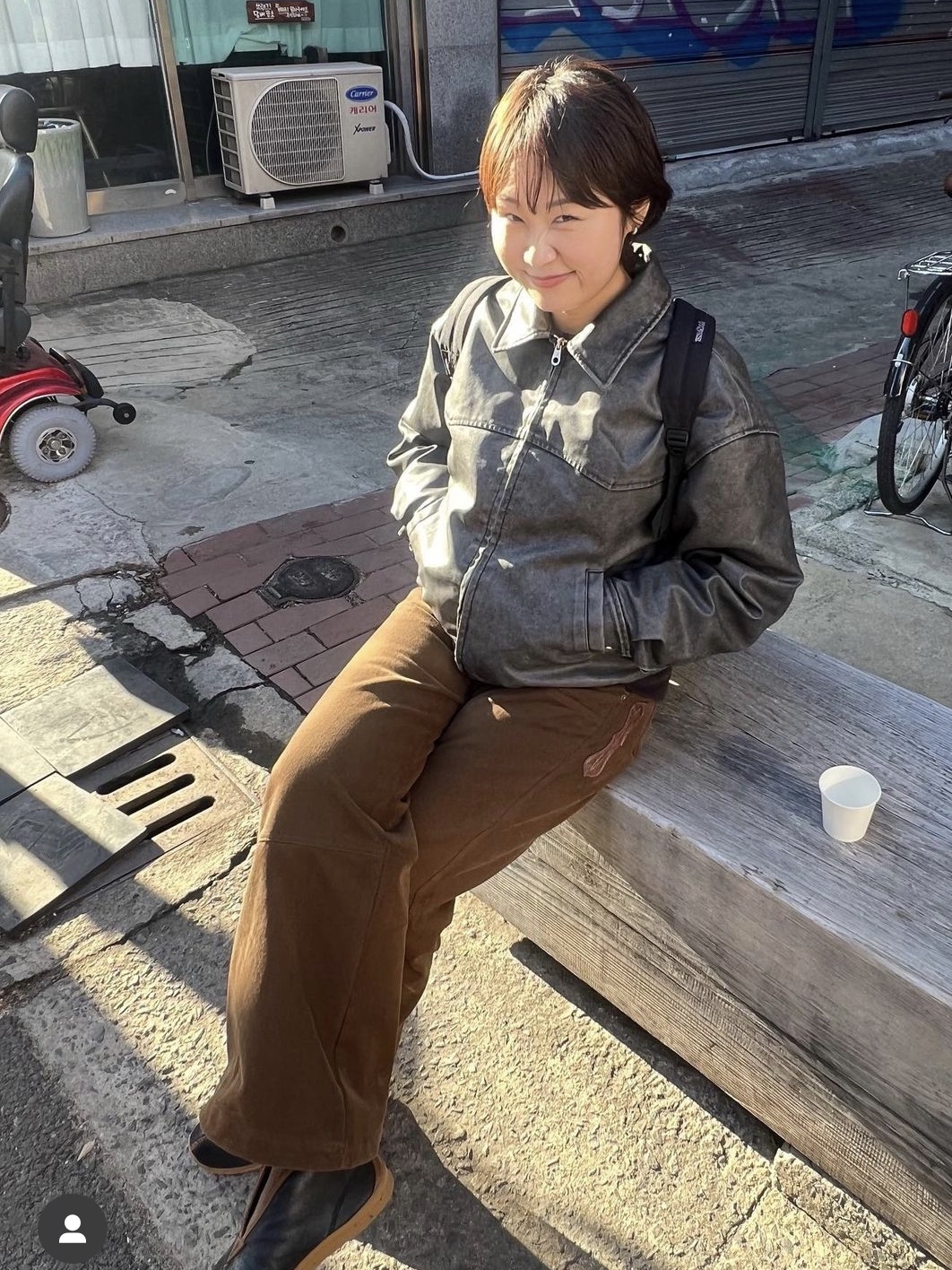 Karactor Western Boots Cut Work Pants Khaki 착용 스타일