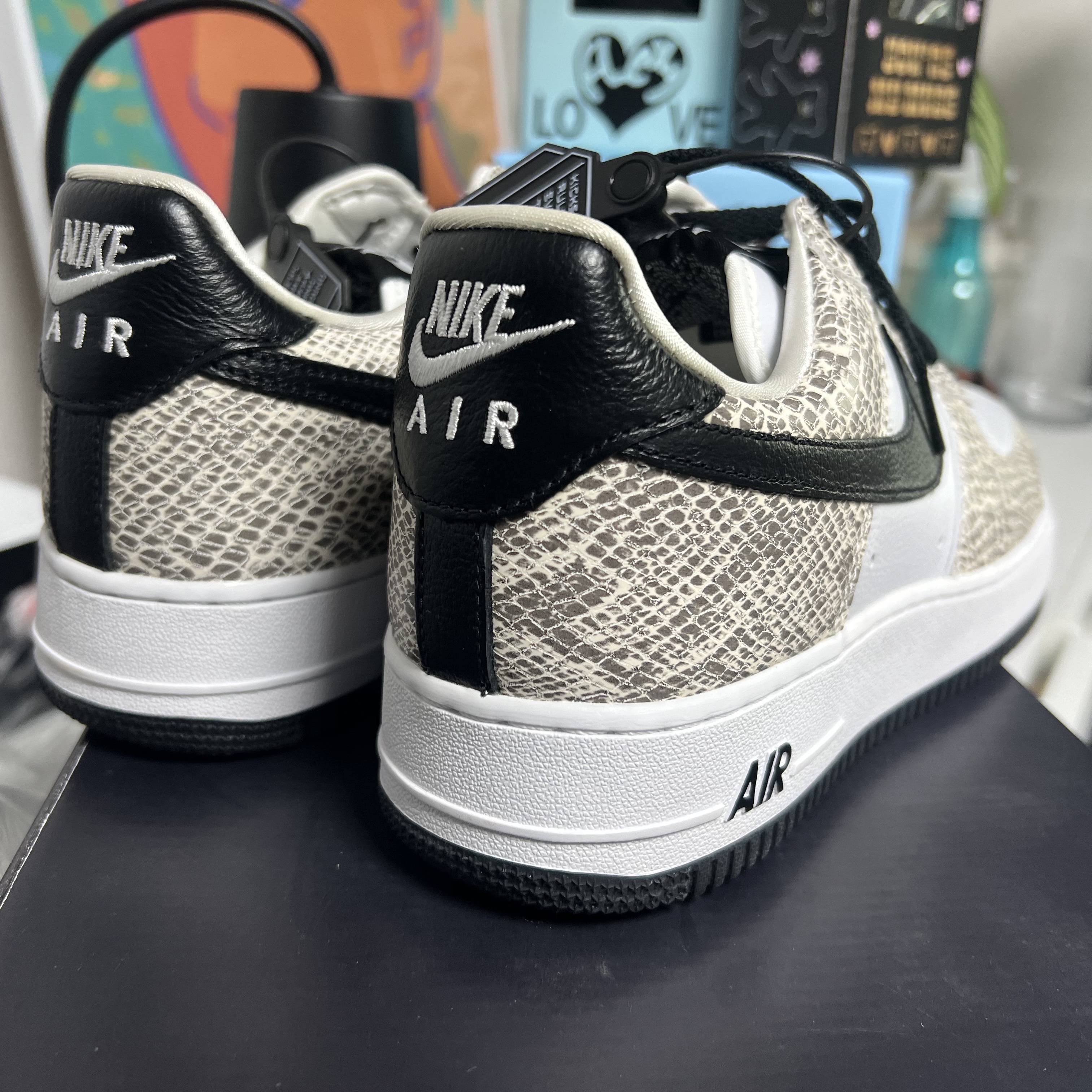 Nike Air Force 1 Low Retro Cocoa Snake 2018 착용 스타일 - 3