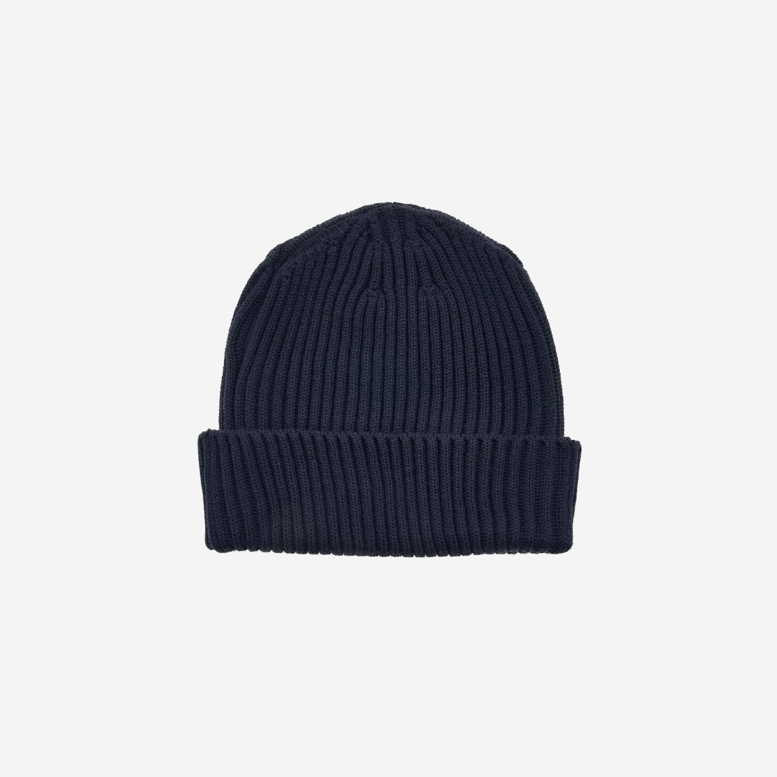 (Kids) Stone Island N07A5 Full Rib Pure Wool Beanie Navy Blue - 22FW 상세 이미지 2