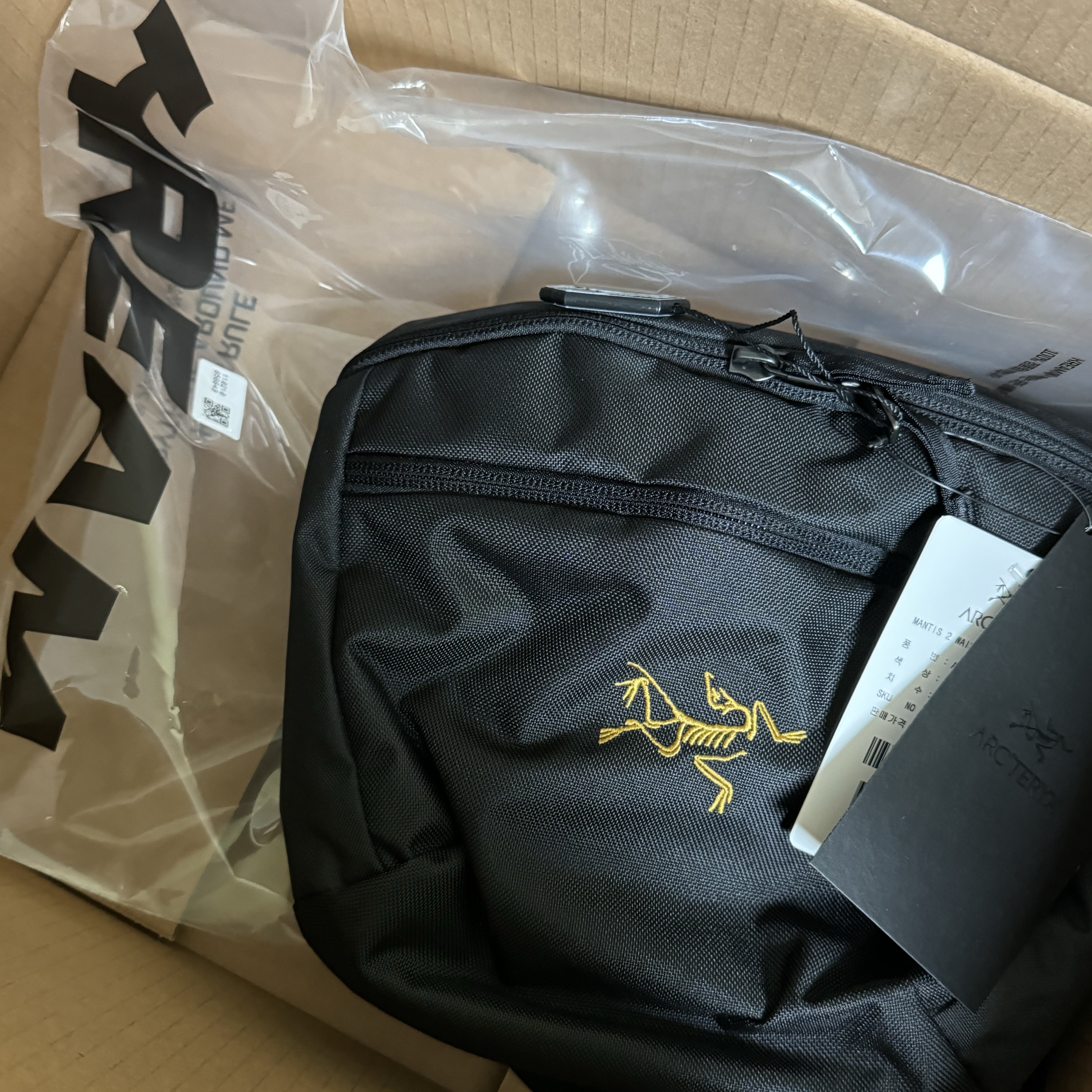 Arc'teryx Mantis 2 Waistpack 24K Black 착용 스타일