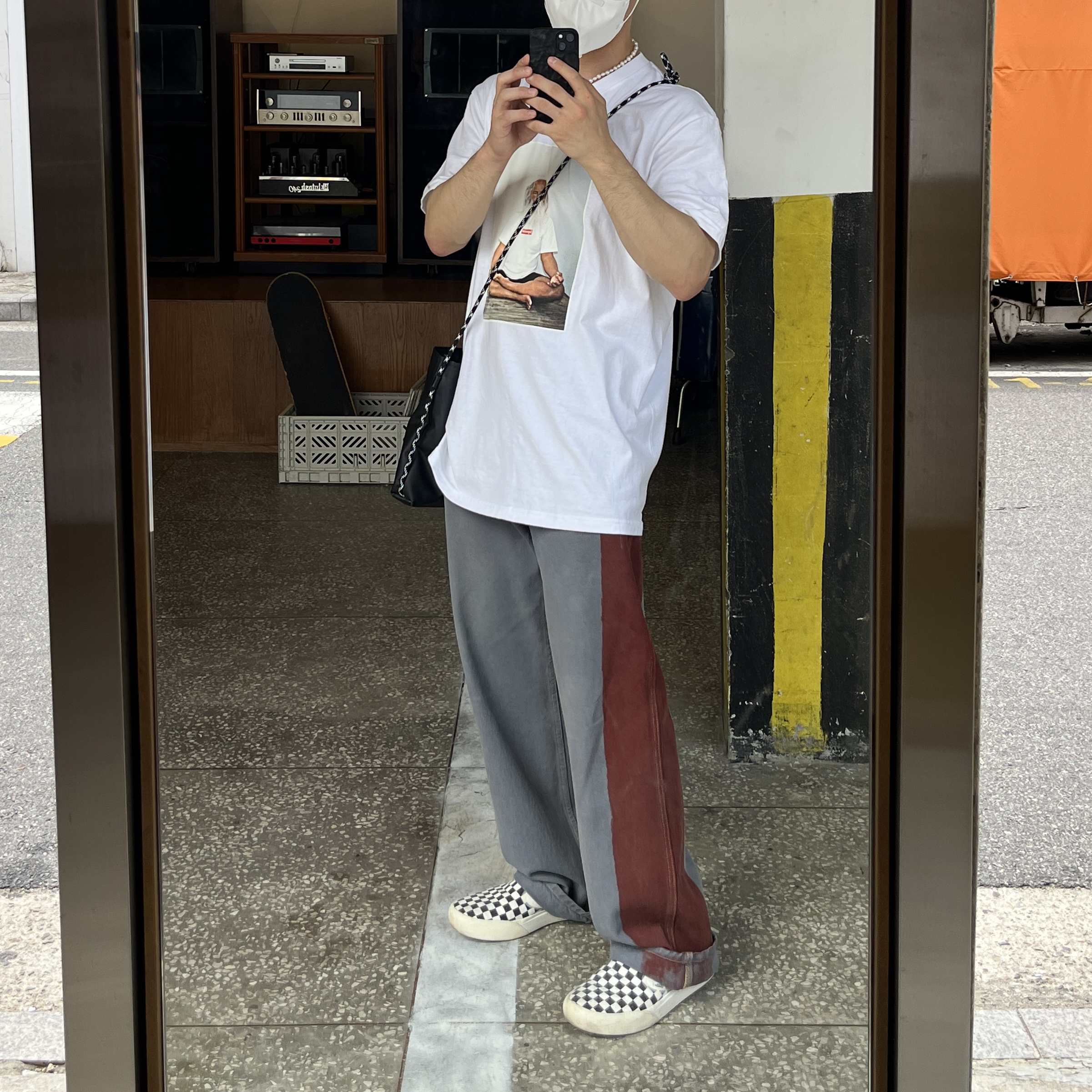Supreme Rick Rubin T-Shirt White - 21FW 착용 스타일