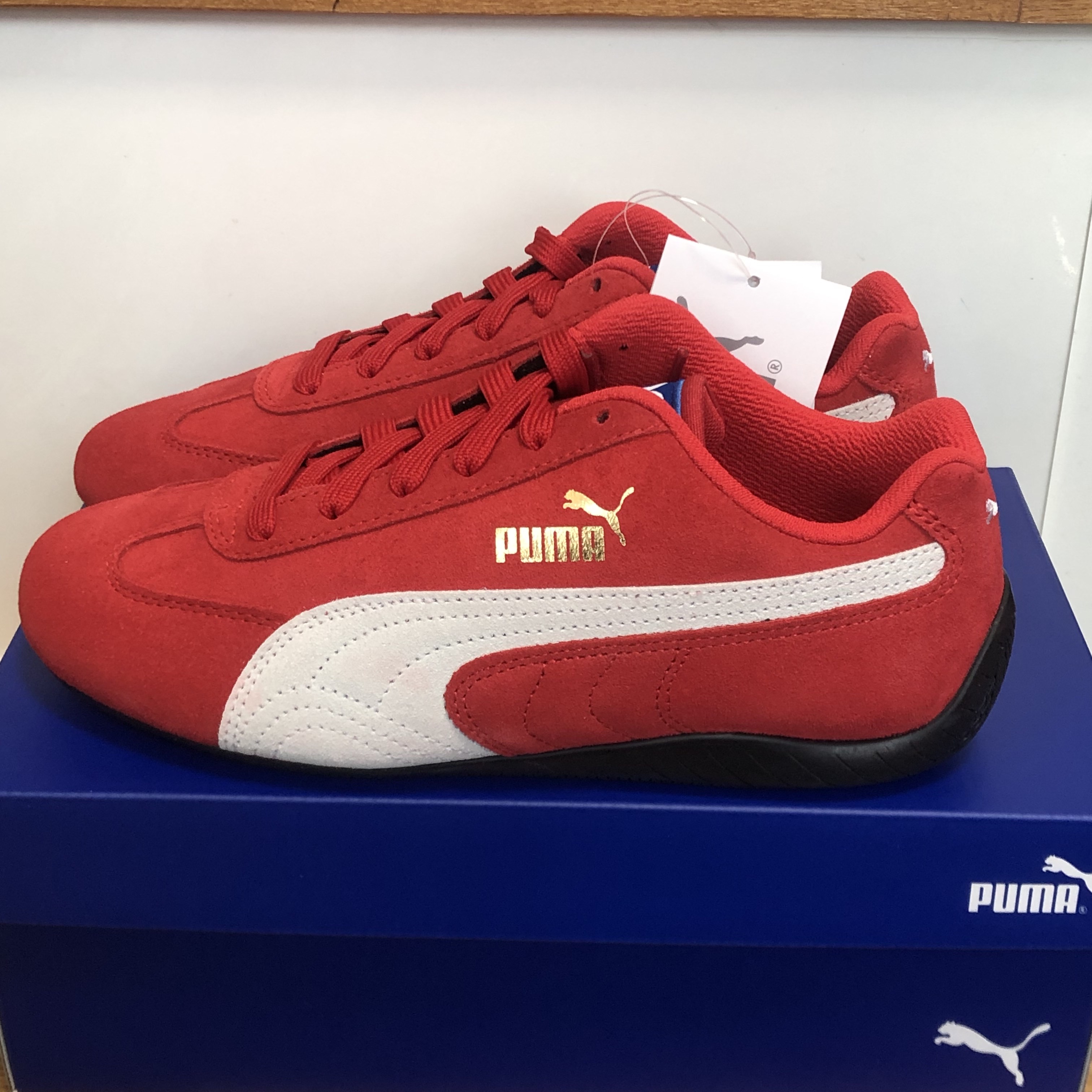 Puma Speedcat OG Sparco Ribbon Red White 착용 스타일