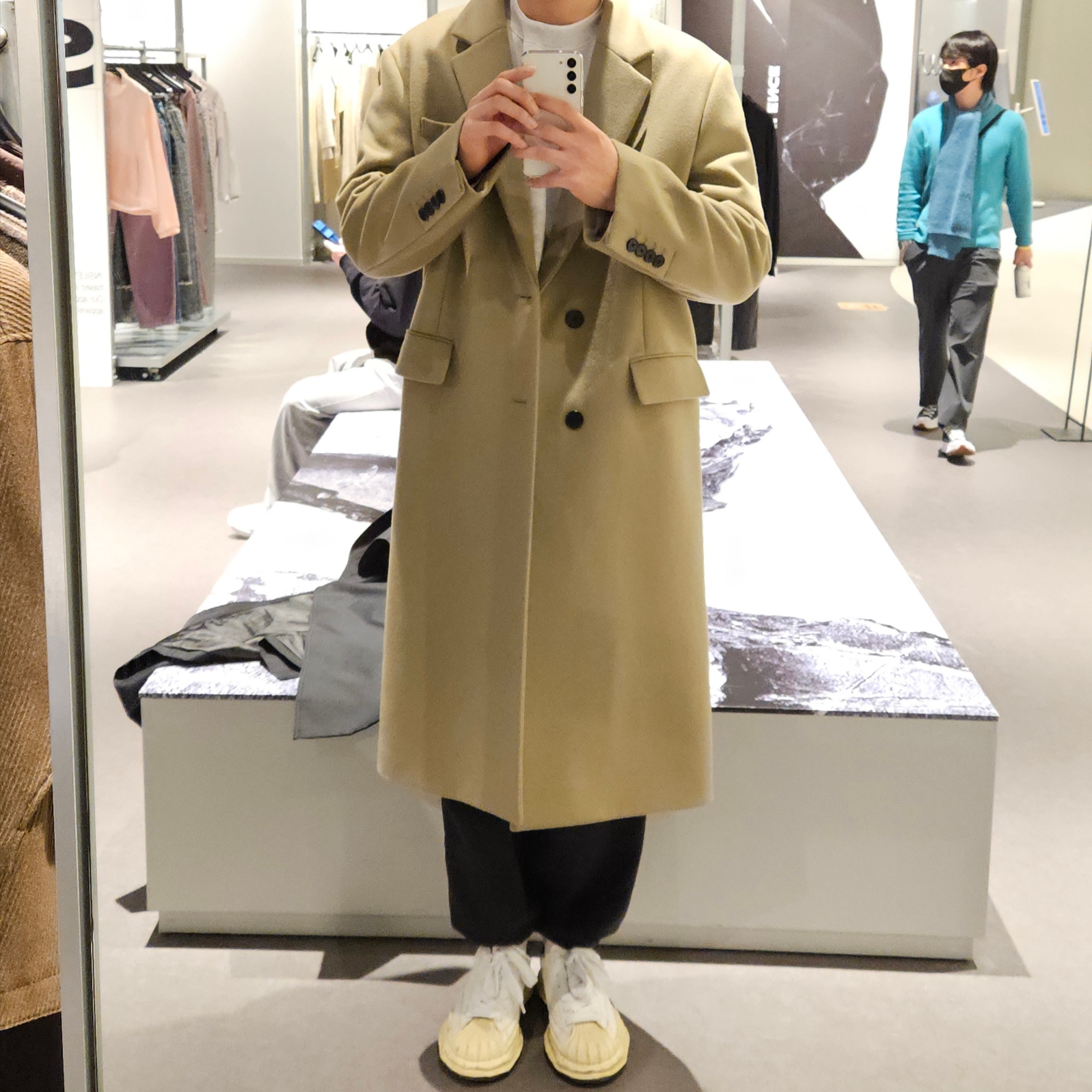 Maison Mihara Yasuhiro Blakey VL OG Sole Canvas Low-top Sneakers White 착용 스타일