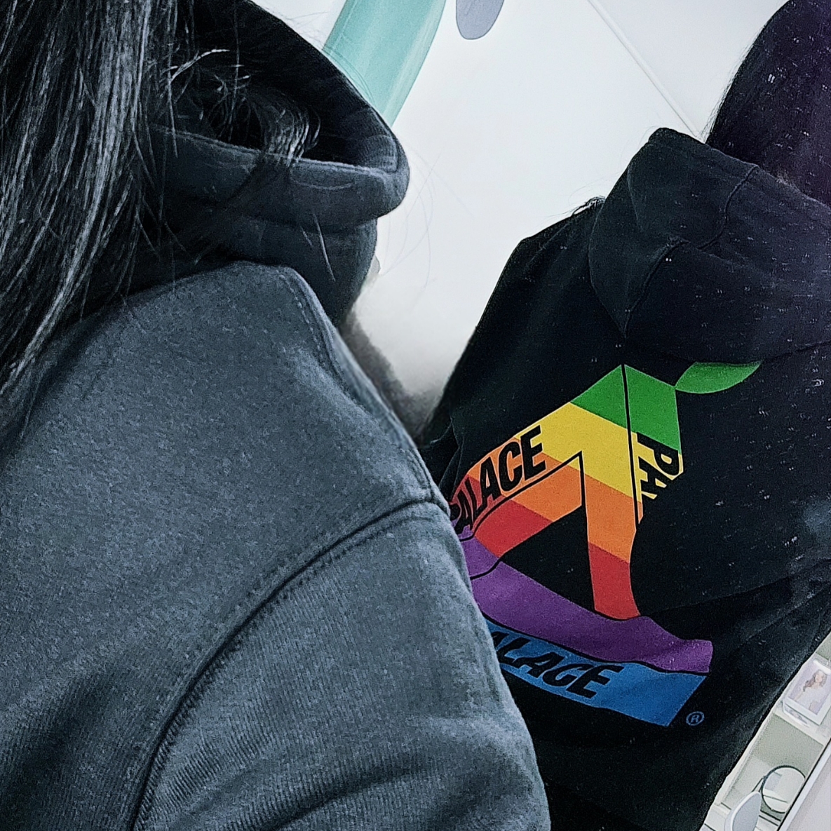 Palace Jobsworth Hood Black - 19SS 착용 스타일