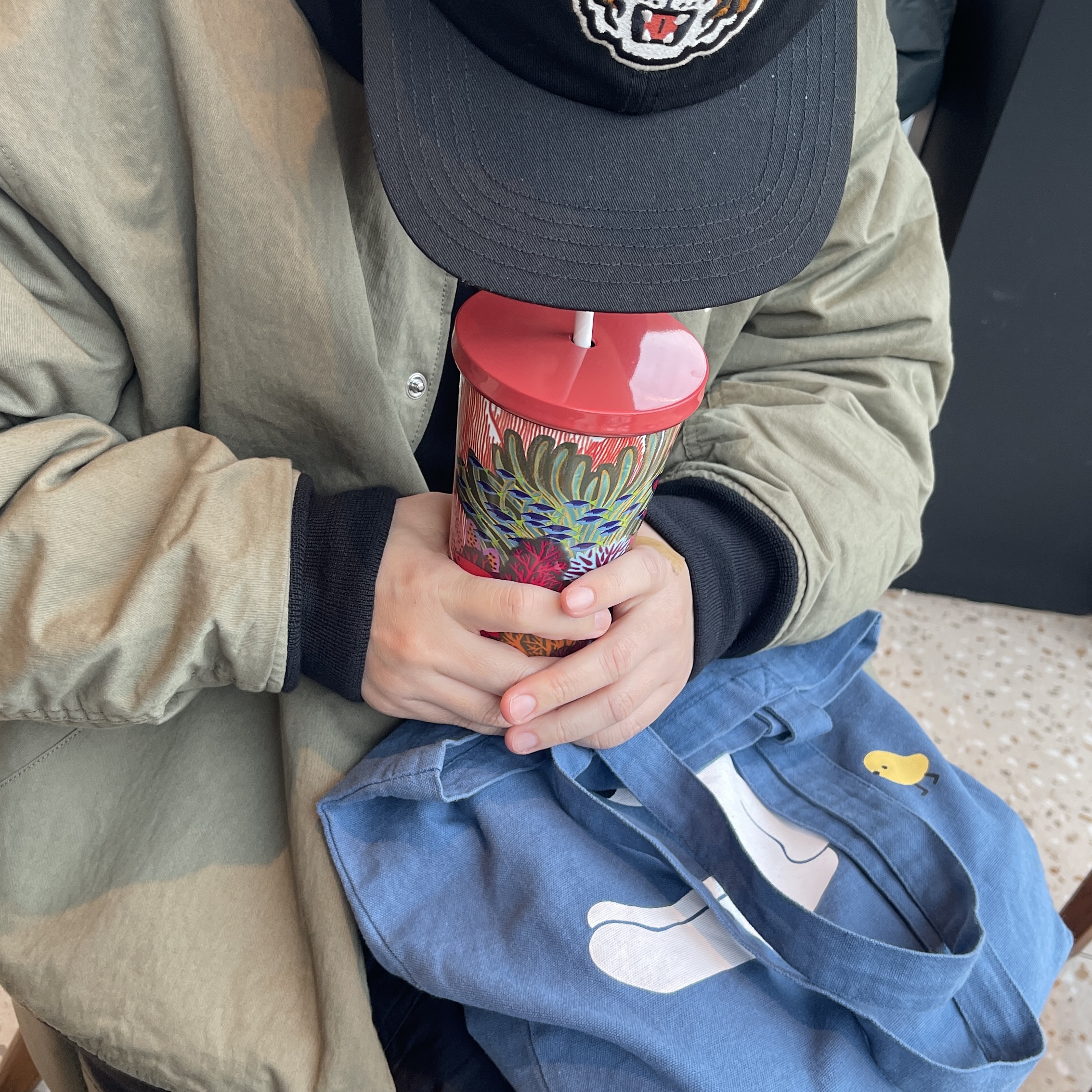 Human Made 6 Panel Twill Cap #1 Black, Nike x Stussy Reversible Jacket Medium Olive (FJ9153-222) 착용 스타일