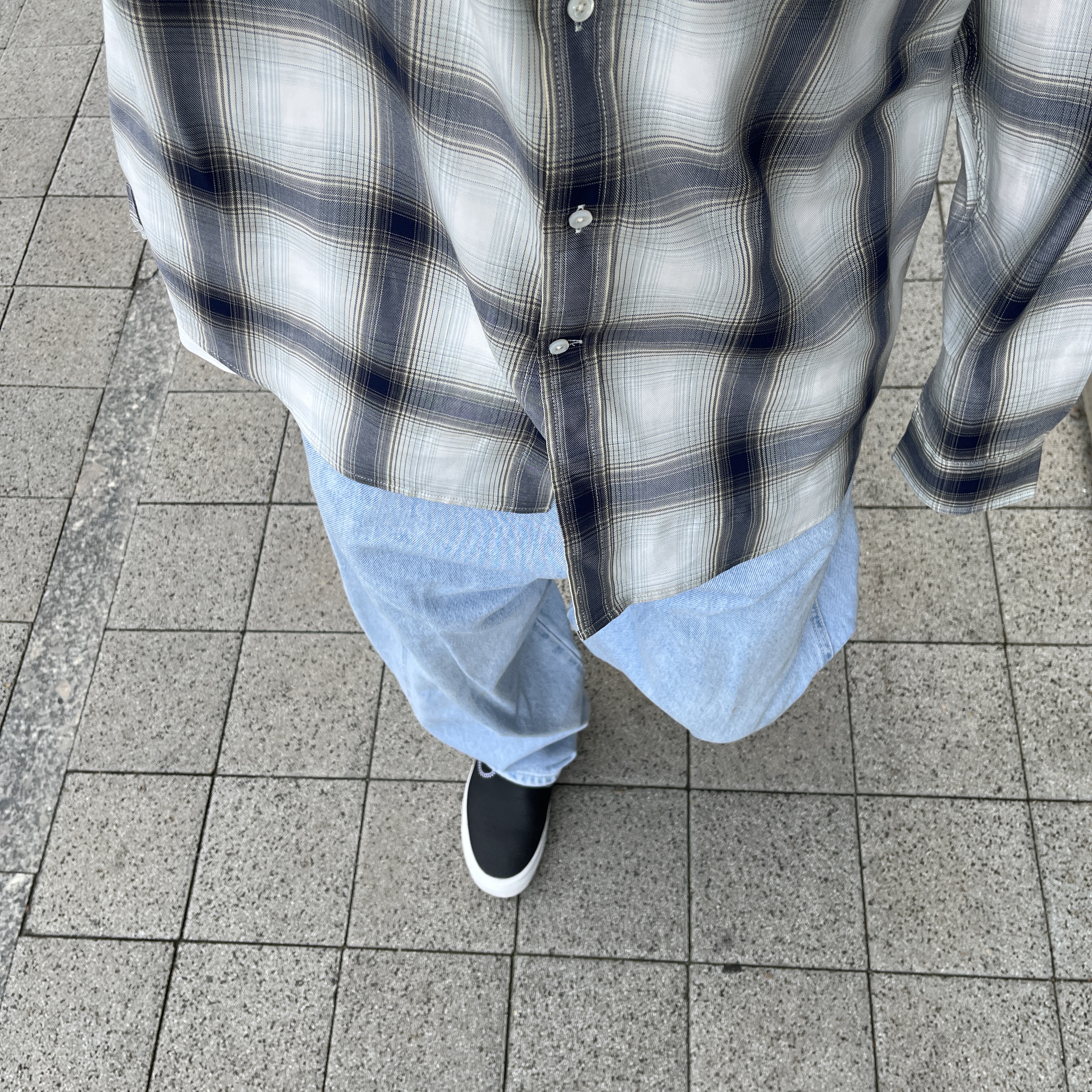 Vans x White Mountaineering Authentic 44 DX Black White 착용 스타일