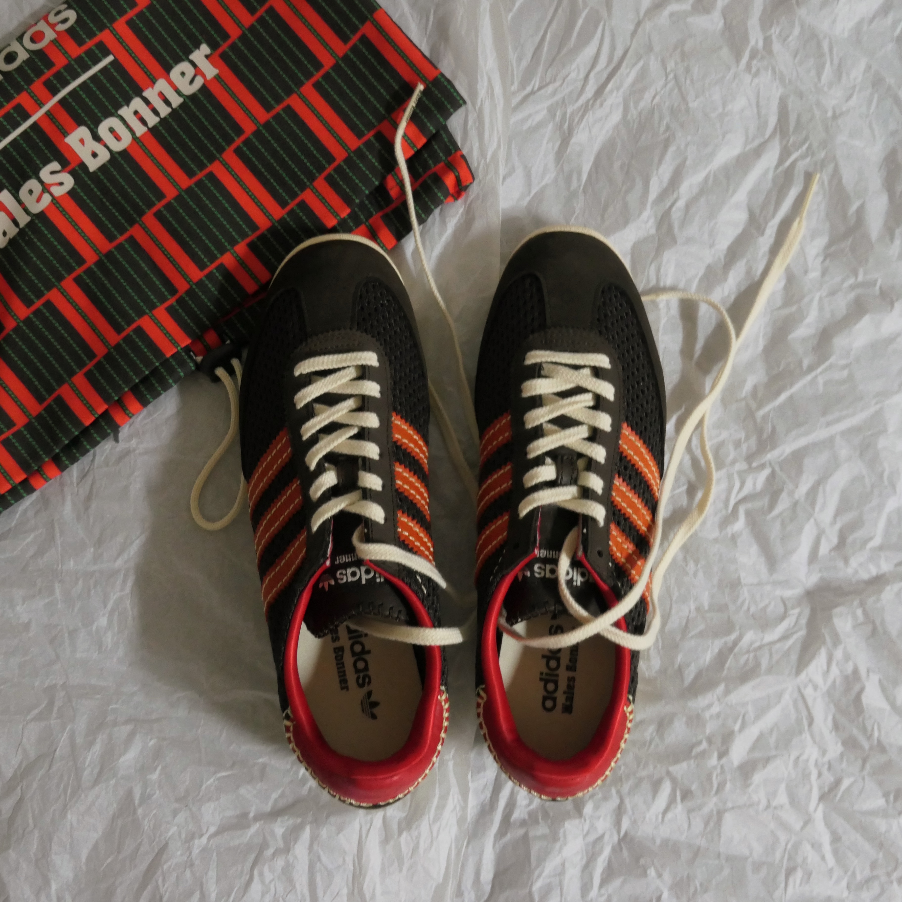 Adidas x Wales Bonner SL 72 Knit Brown 착용 스타일 - 2