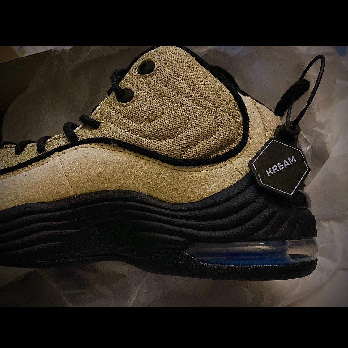 Nike x Stussy Air Penny II Rattan and Limestone 착용 스타일