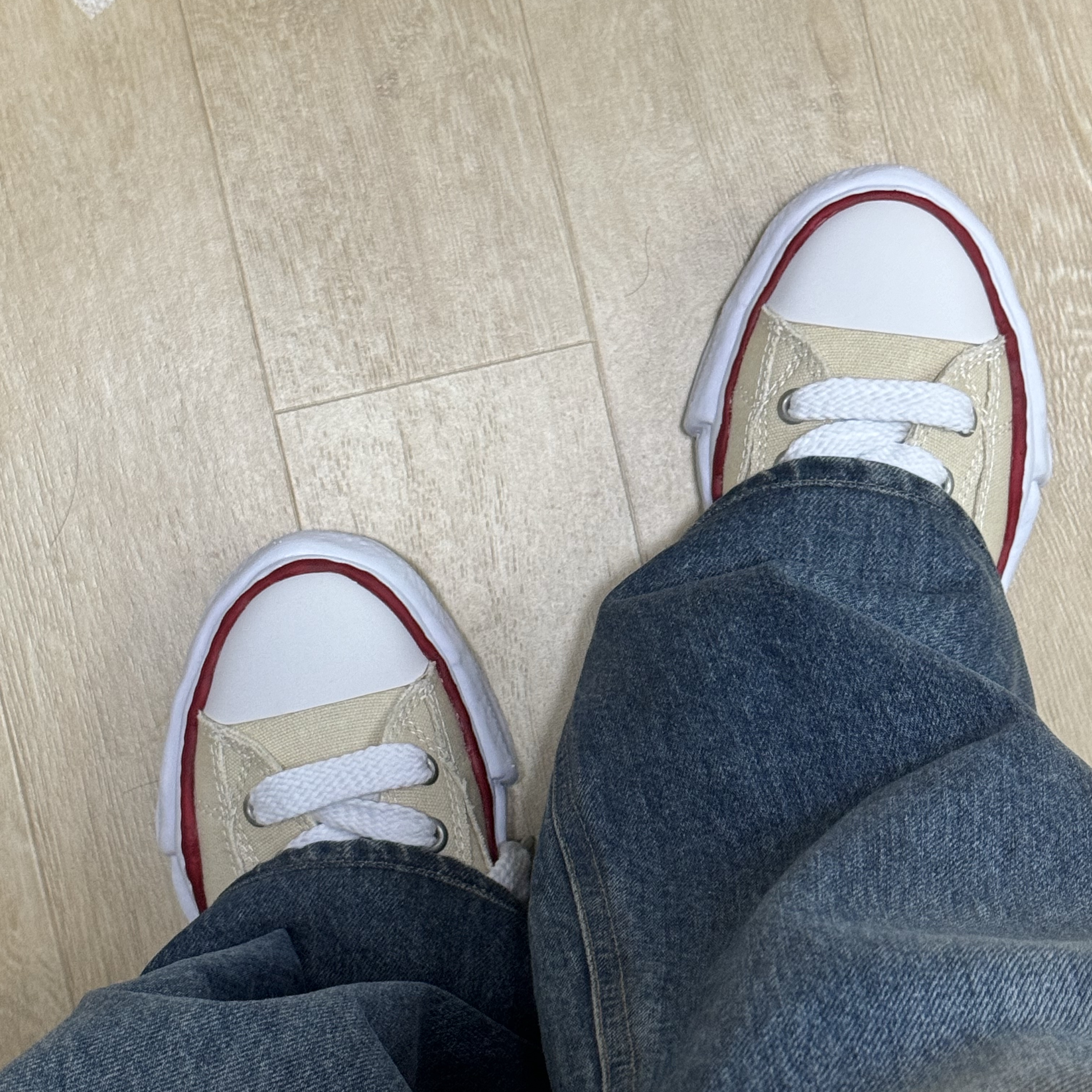 Maison Mihara Yasuhiro Peterson OG Sole Canvas Low-top Sneakers Natural 착용 스타일 - 2