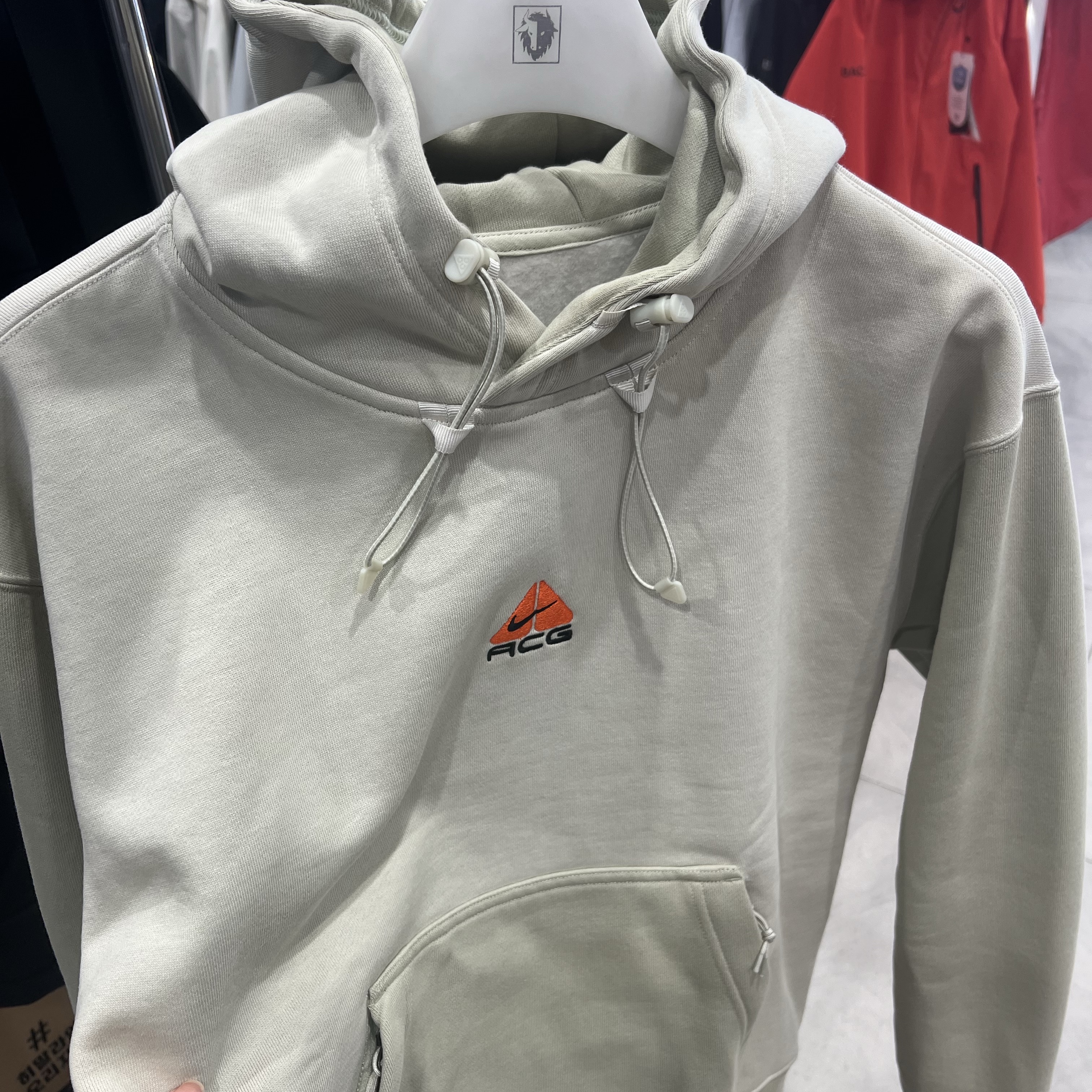 Nike ACG Therma-Fit Pullover Fleece Hoodie Light Bone - Asia 착용 스타일 - 1