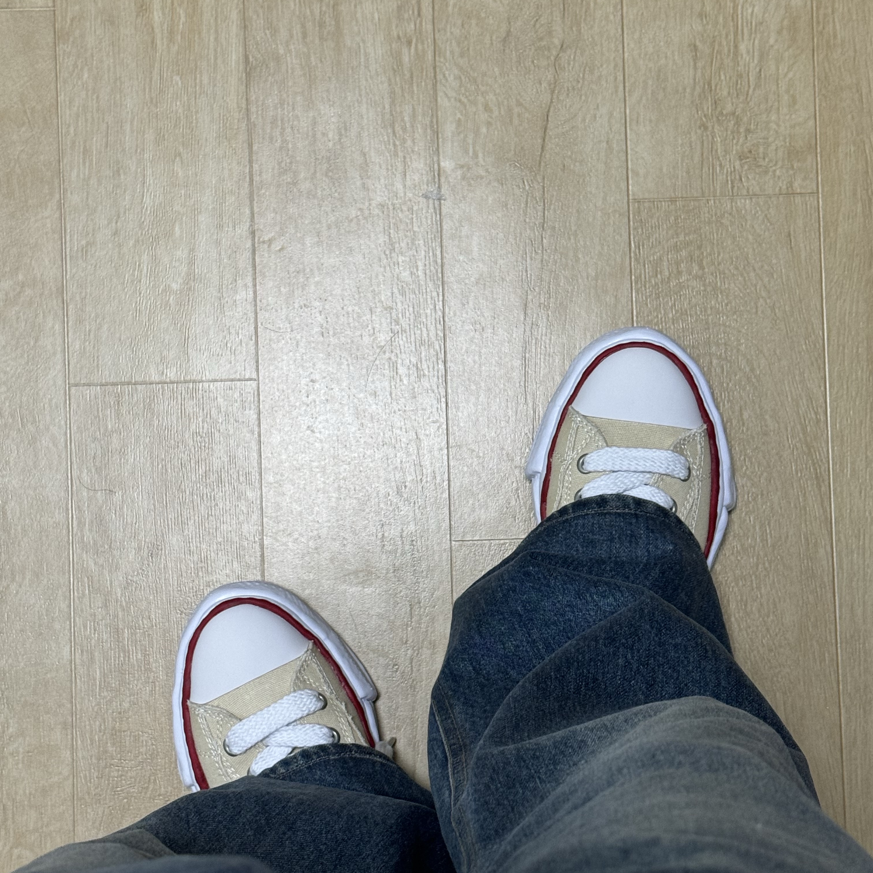 Maison Mihara Yasuhiro Peterson OG Sole Canvas Low-top Sneakers Natural 착용 스타일 - 3
