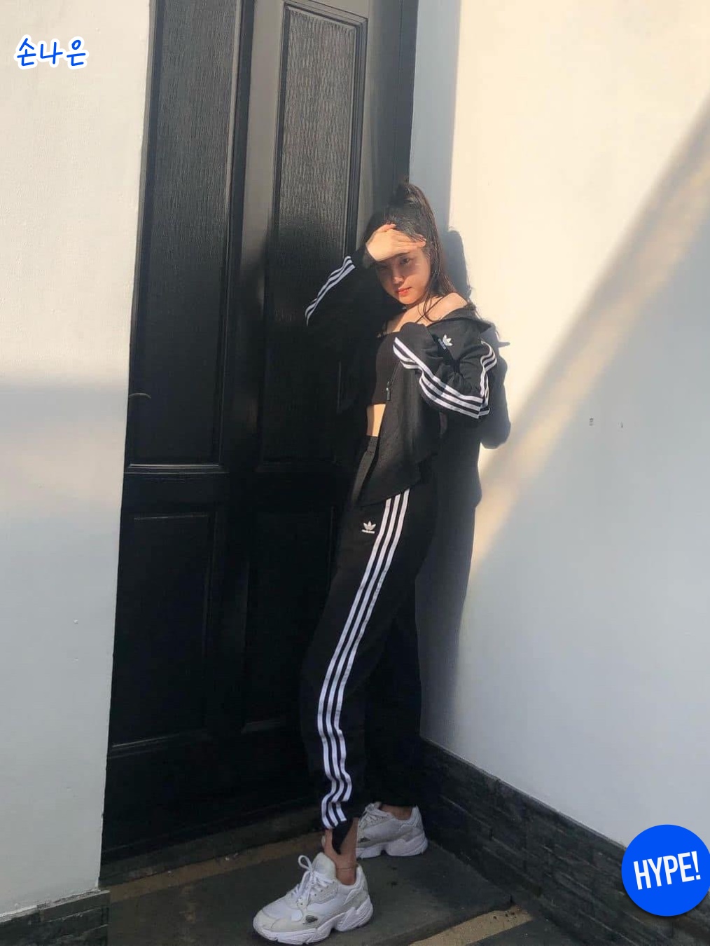 Adidas Originals Beckenbauer Track Jacket Black - KR Sizing, (W) Adidas Adicolor Classic Track Jacket Black - KR Sizing 착용 스타일 - 7
