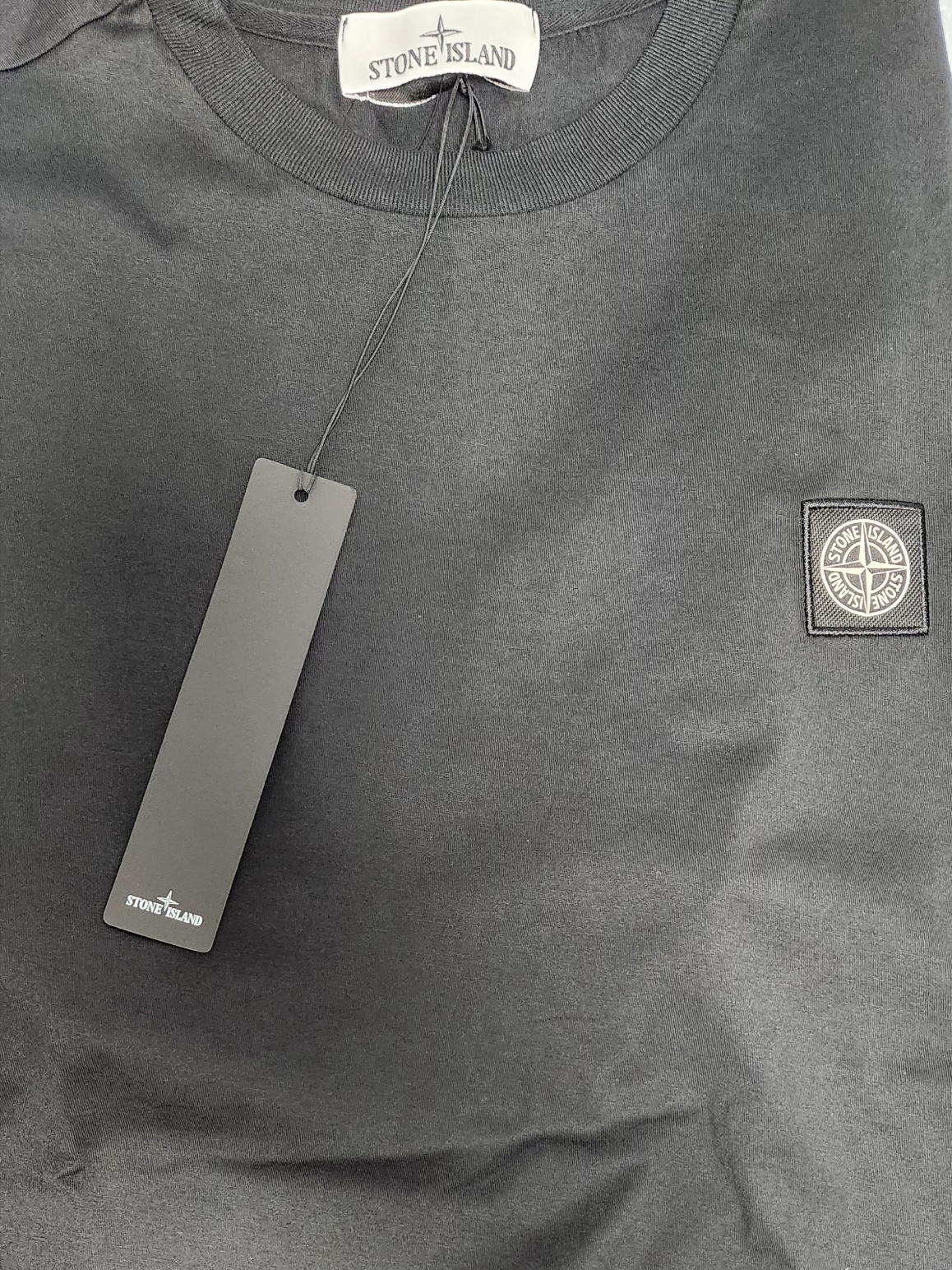Stone Island 24113 T-Shirt Black - 22FW 착용 스타일