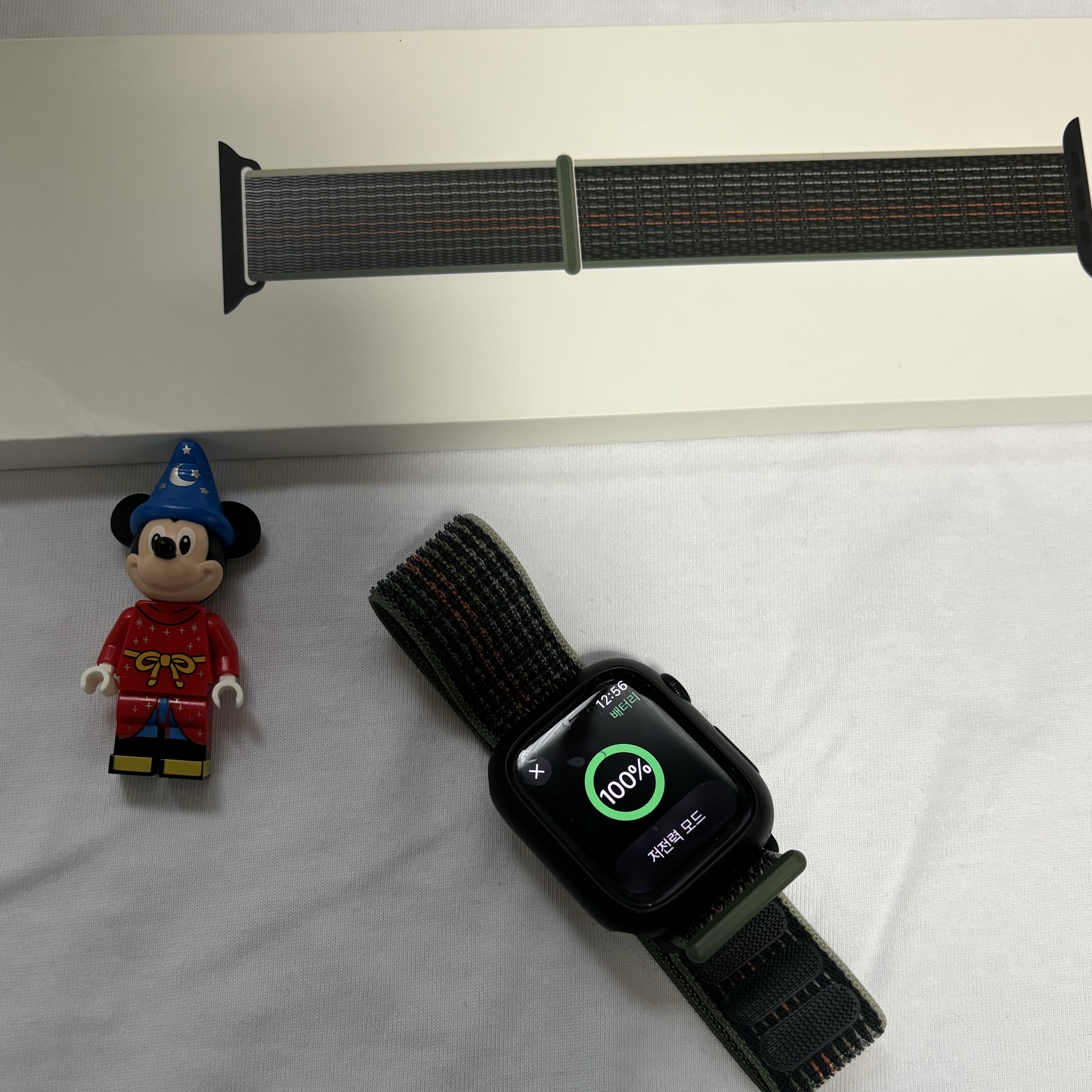 Apple Watch Series 8 41mm GPS Midnight Aluminium Case with Sport Band Midnight (Korean Ver.) 착용 스타일