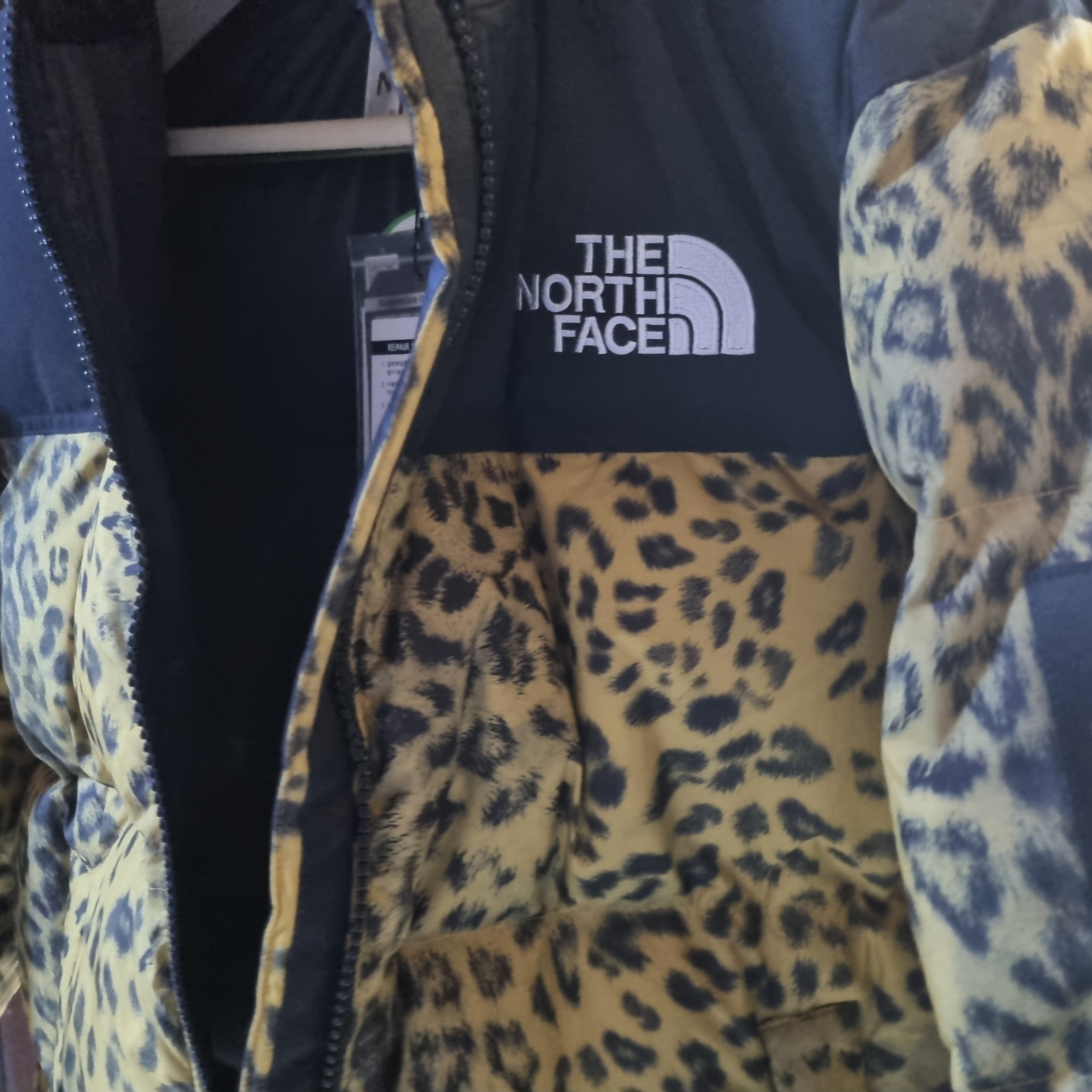 The North Face White Label Novelty Nuptse Down Jacket P Gold 착용 스타일 - 1