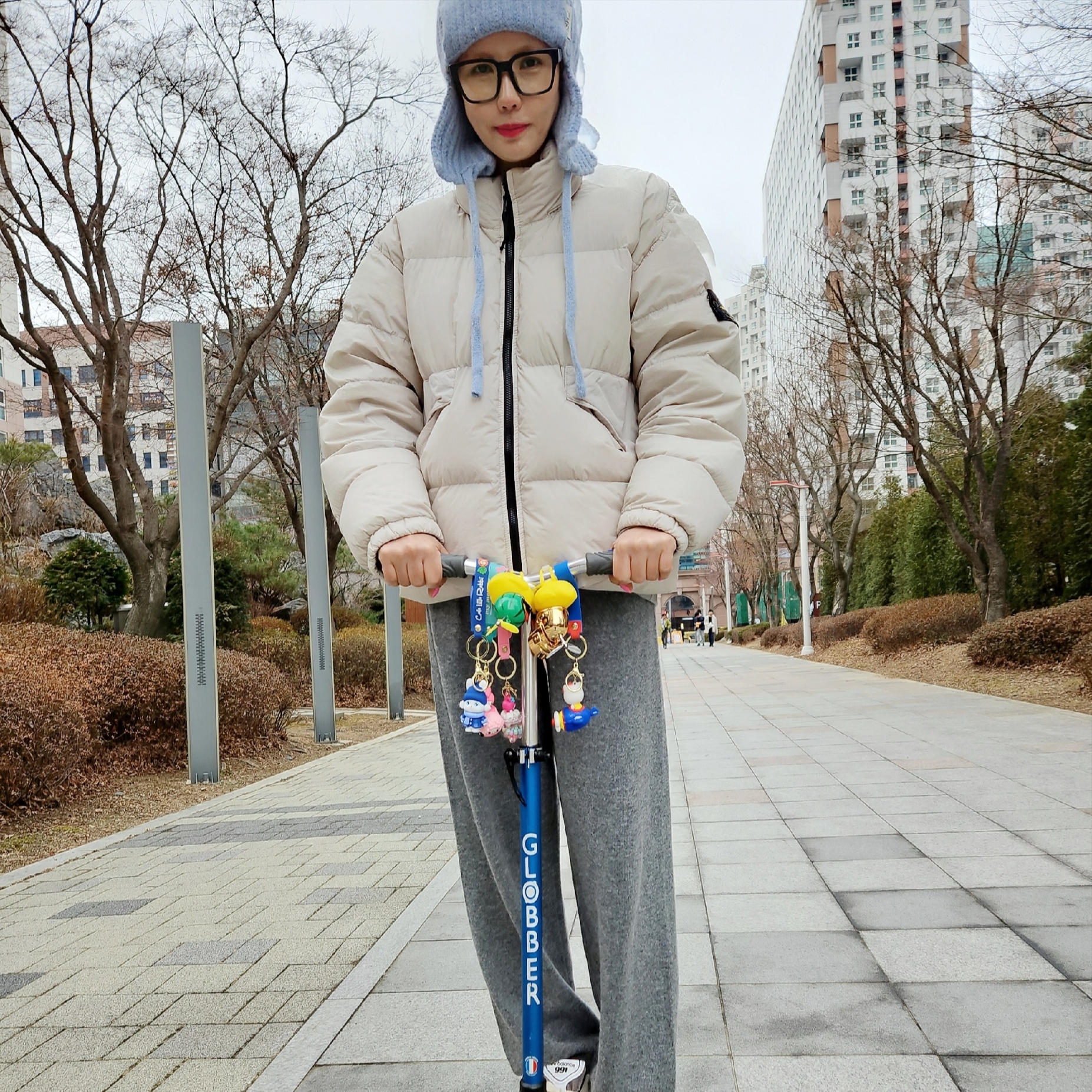 (W) New Balance x JJJJound 991 Made in UK Grey, Stone Island 40623 Garment Dyed Crinkle Reps Recycled Nylon Down Jacket Plaster - 23FW 착용 스타일 - 2