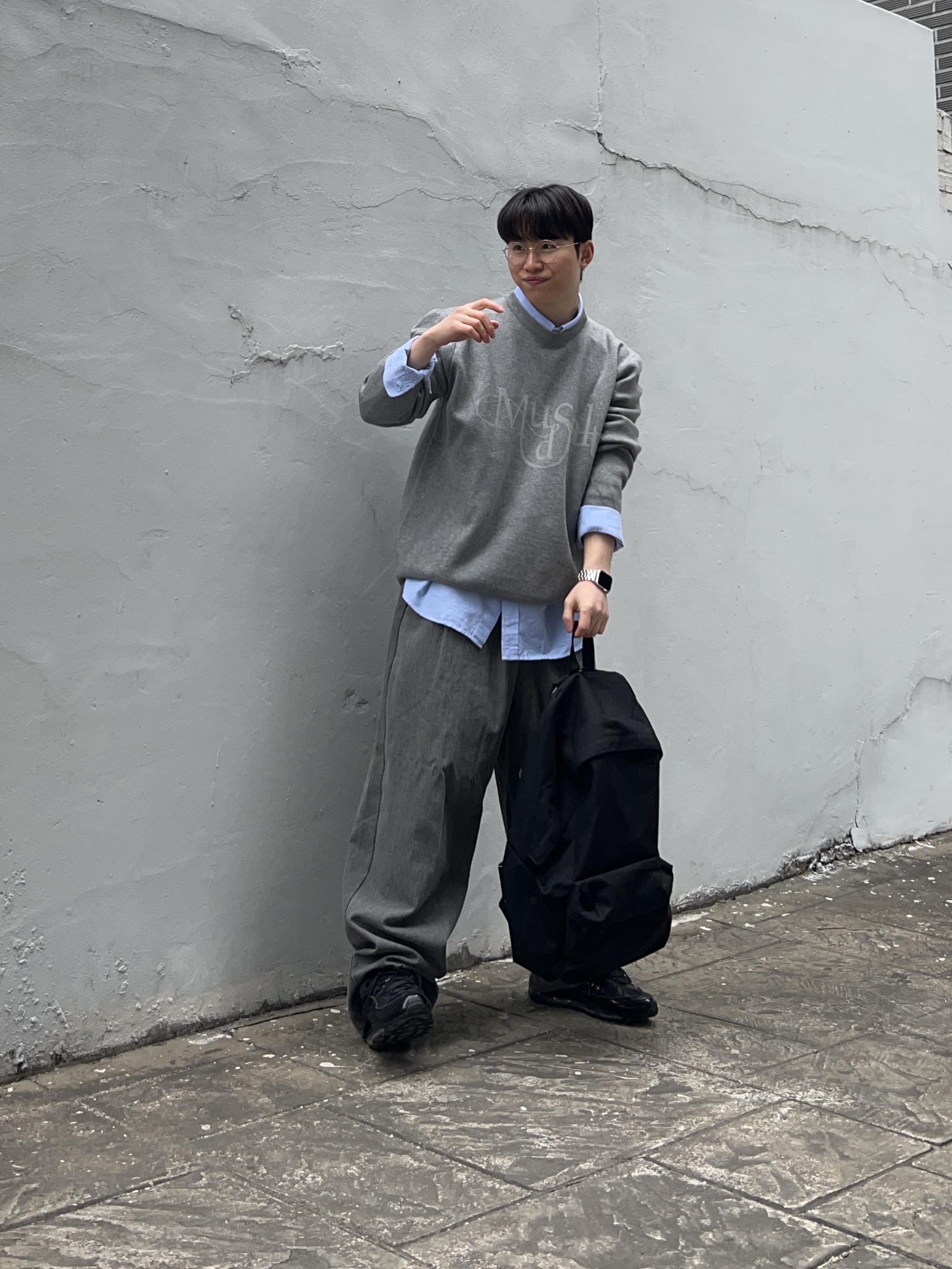 Nike x Supreme Air Max 98 Black, Comme des Garcons Homme Plus Nylon Backpack Large Black 착용 스타일 - 1