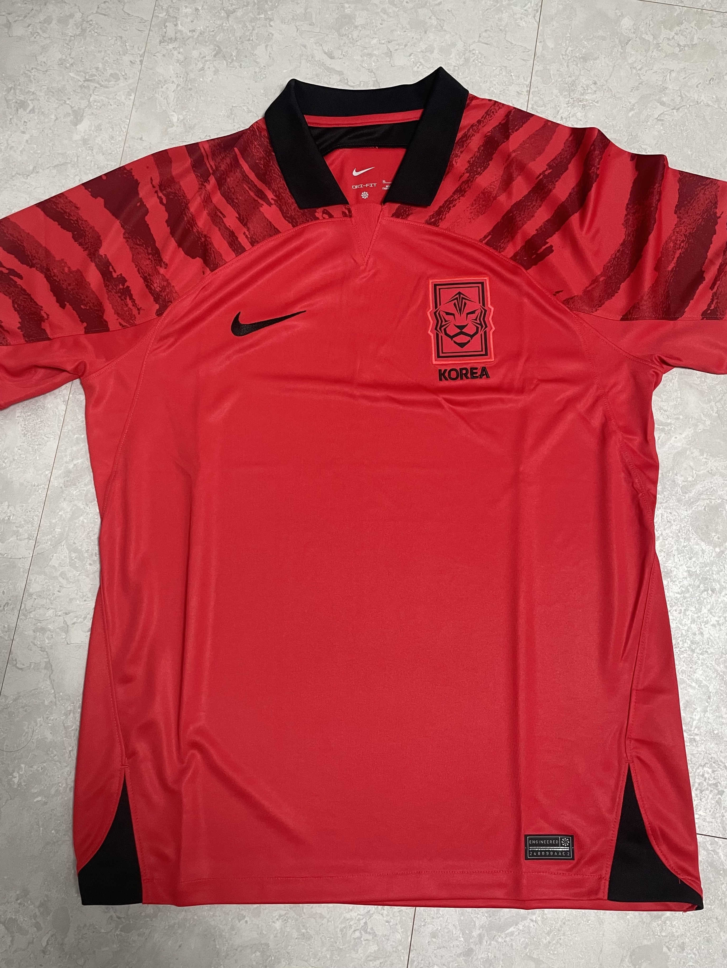 Nike Korea Dri-Fit Stadium Home SS Jersey Global Red - Asia (Non Marking Ver.) 착용 스타일