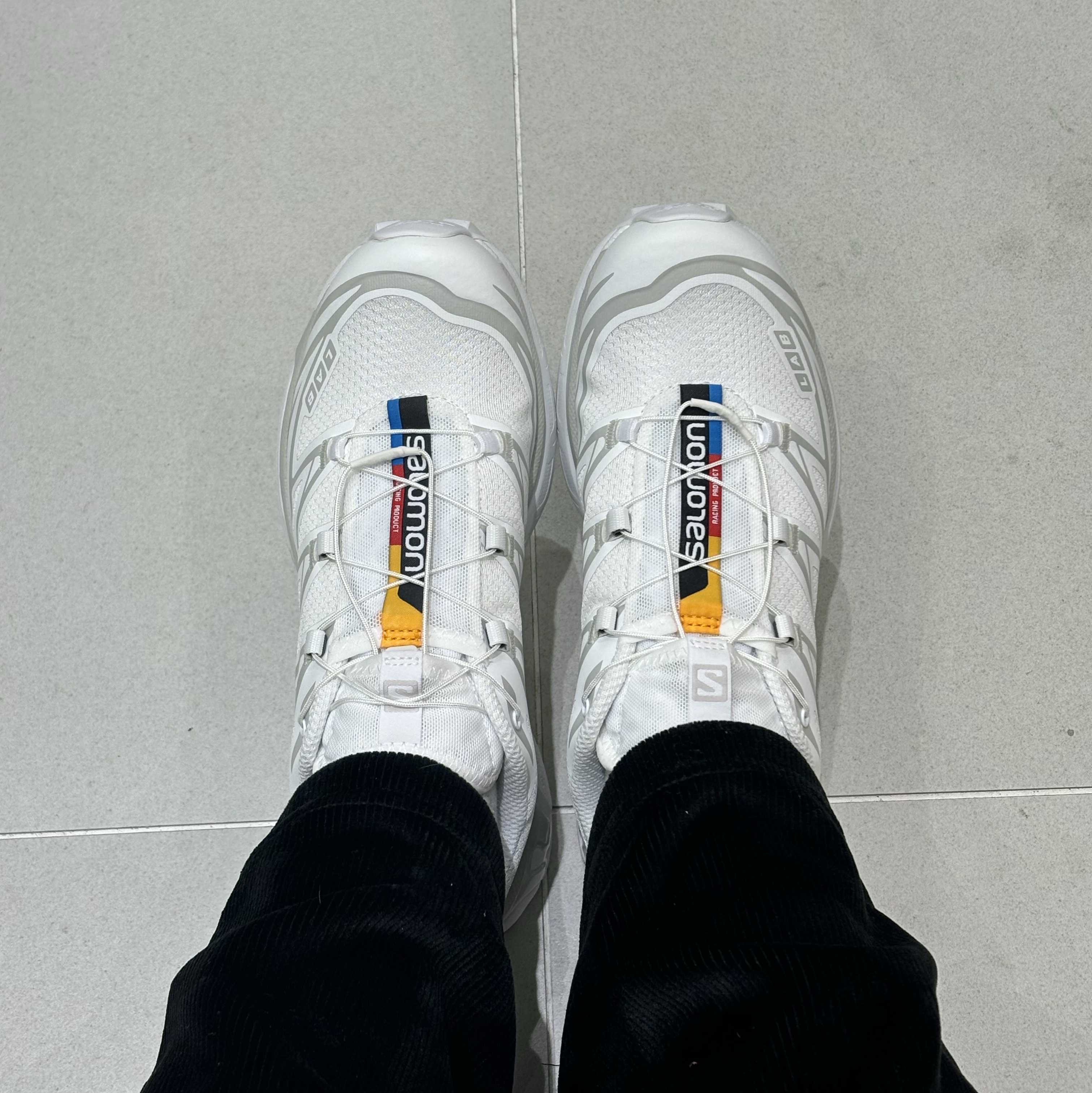 Salomon XT-6 ADV White 착용 스타일 - 1