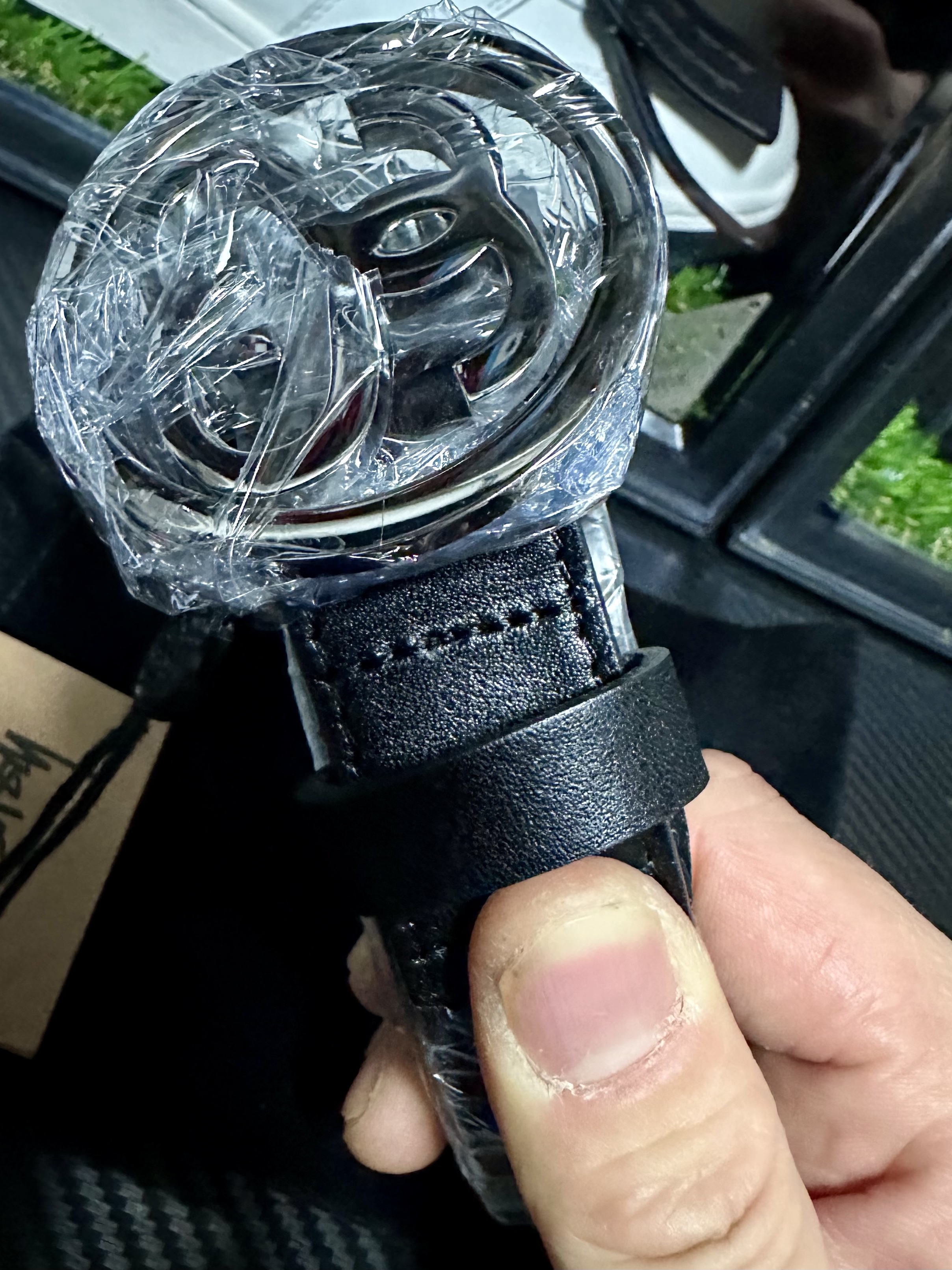 Stussy SS-Link Buckle Belt Black 착용 스타일 - 2